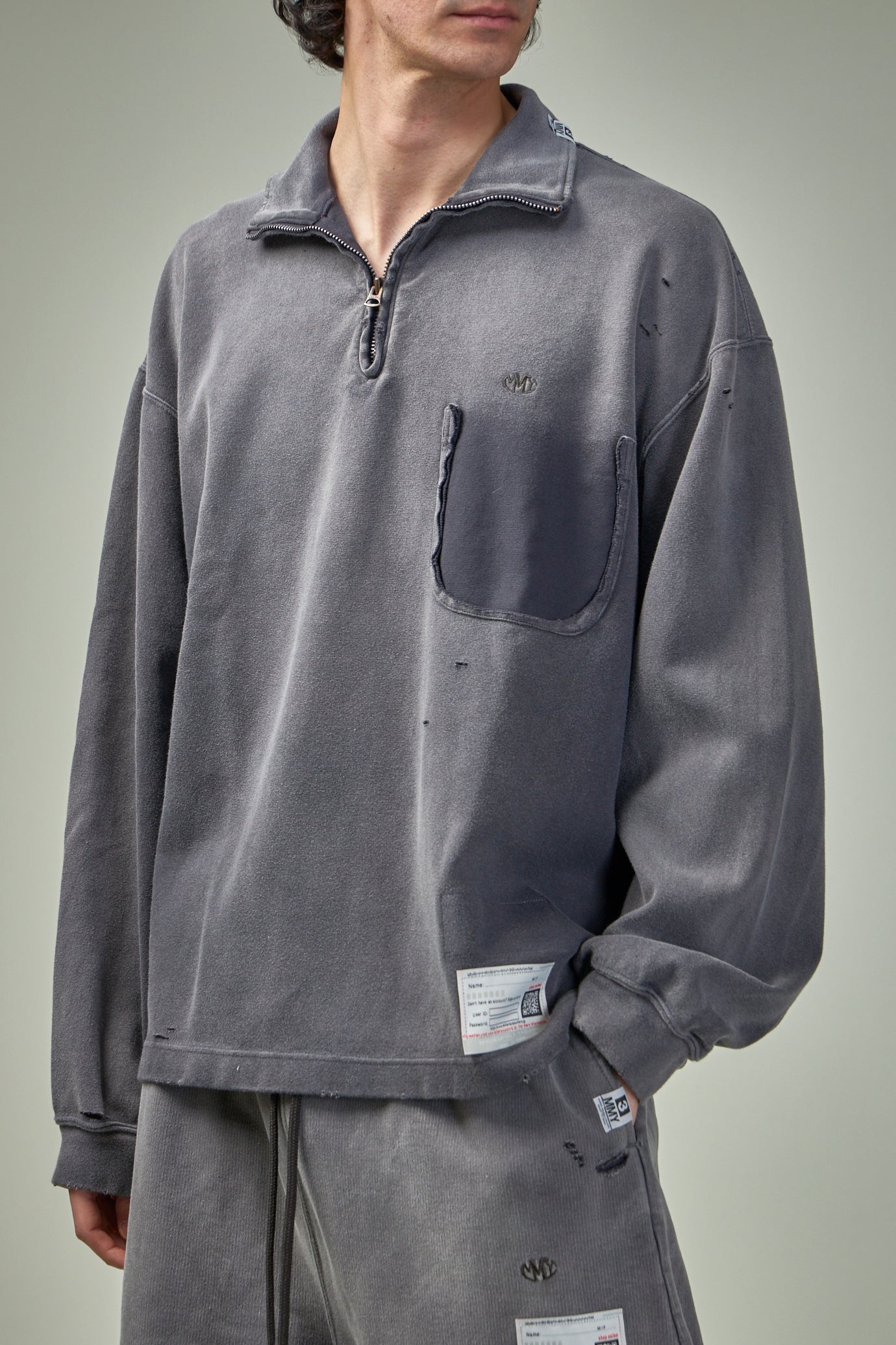 Sun Faded Half Zip Pullover