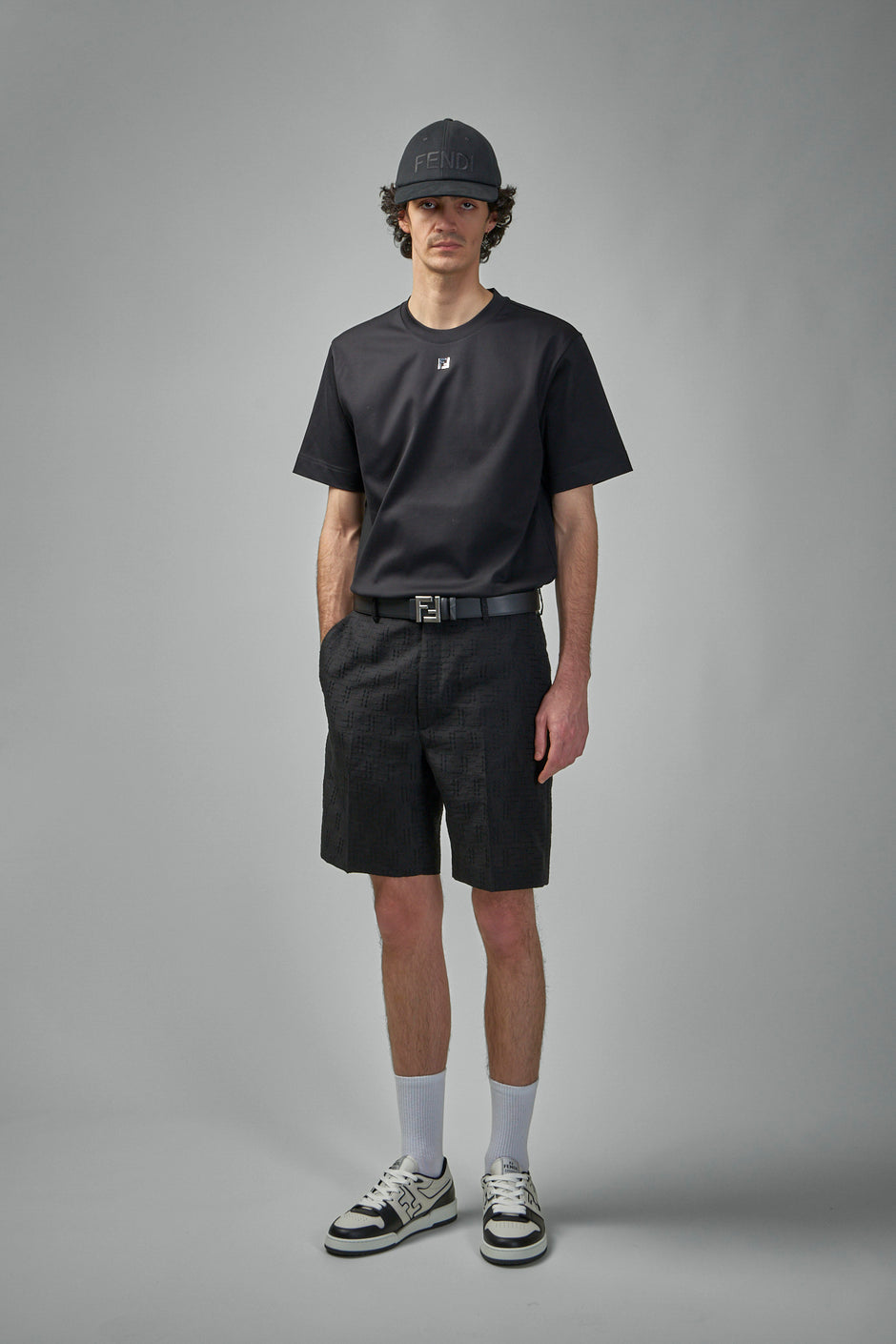Fendi Bermuda Con Logo JMF471-ADEH Da Bambino
