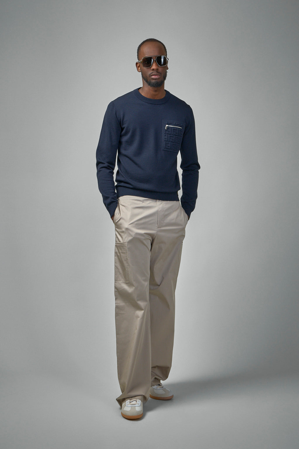 Straight-cut Cargo Trousers
