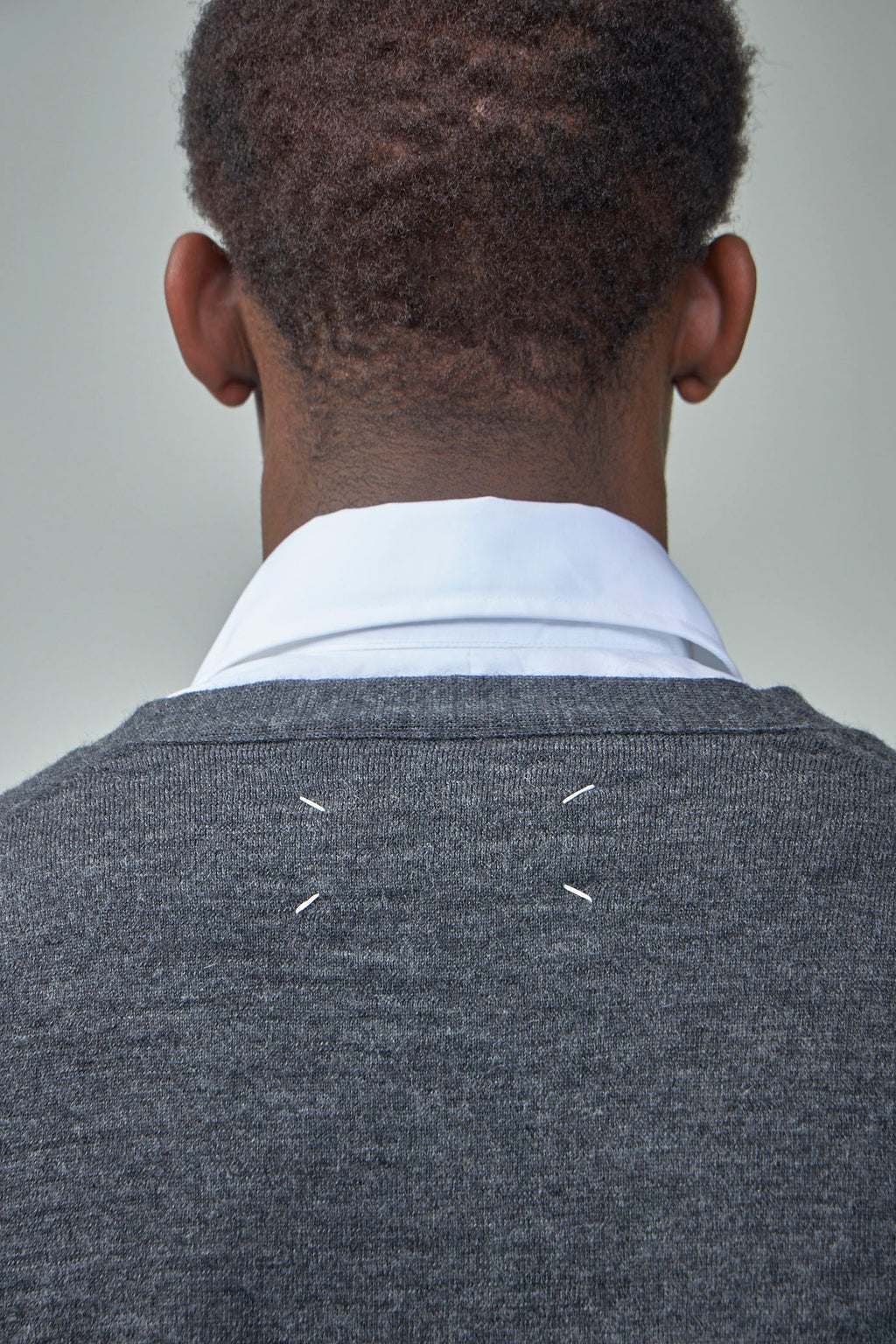 Elbow-Patch Knitted Cardigan