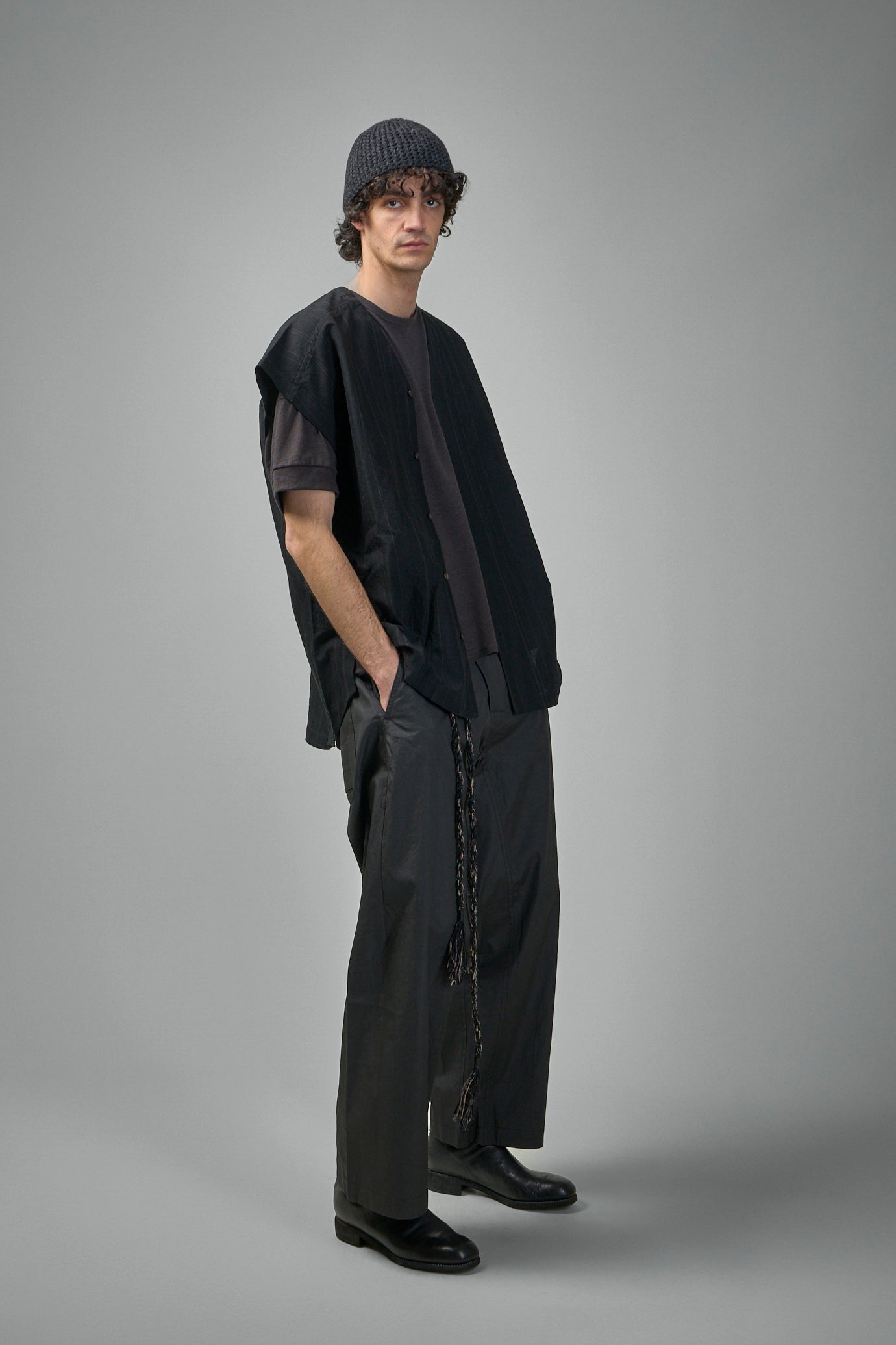 TEE#86 Short Sleeve Crew Neck Tee Organic Cotton Linen