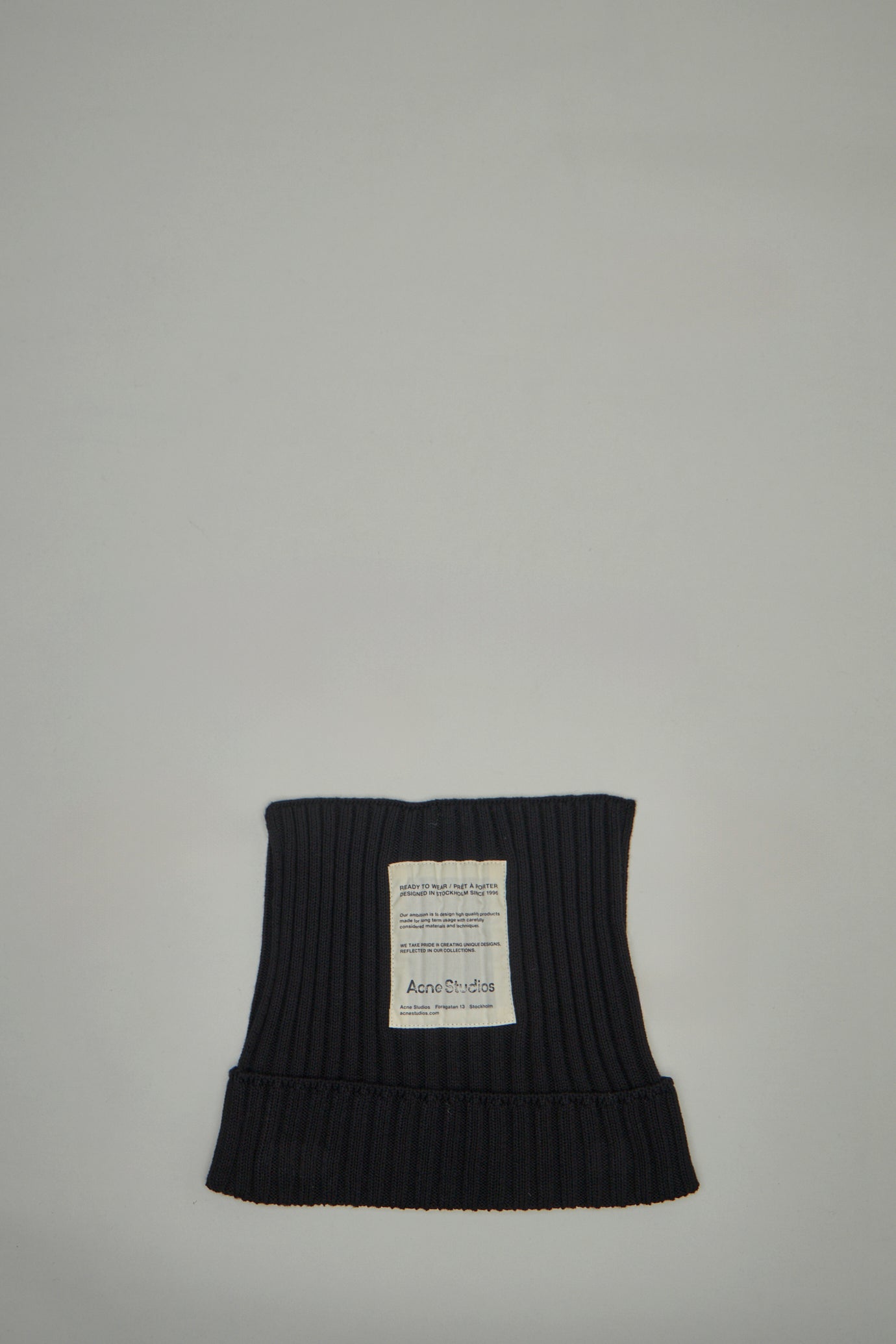 Ribbed Square Beanie