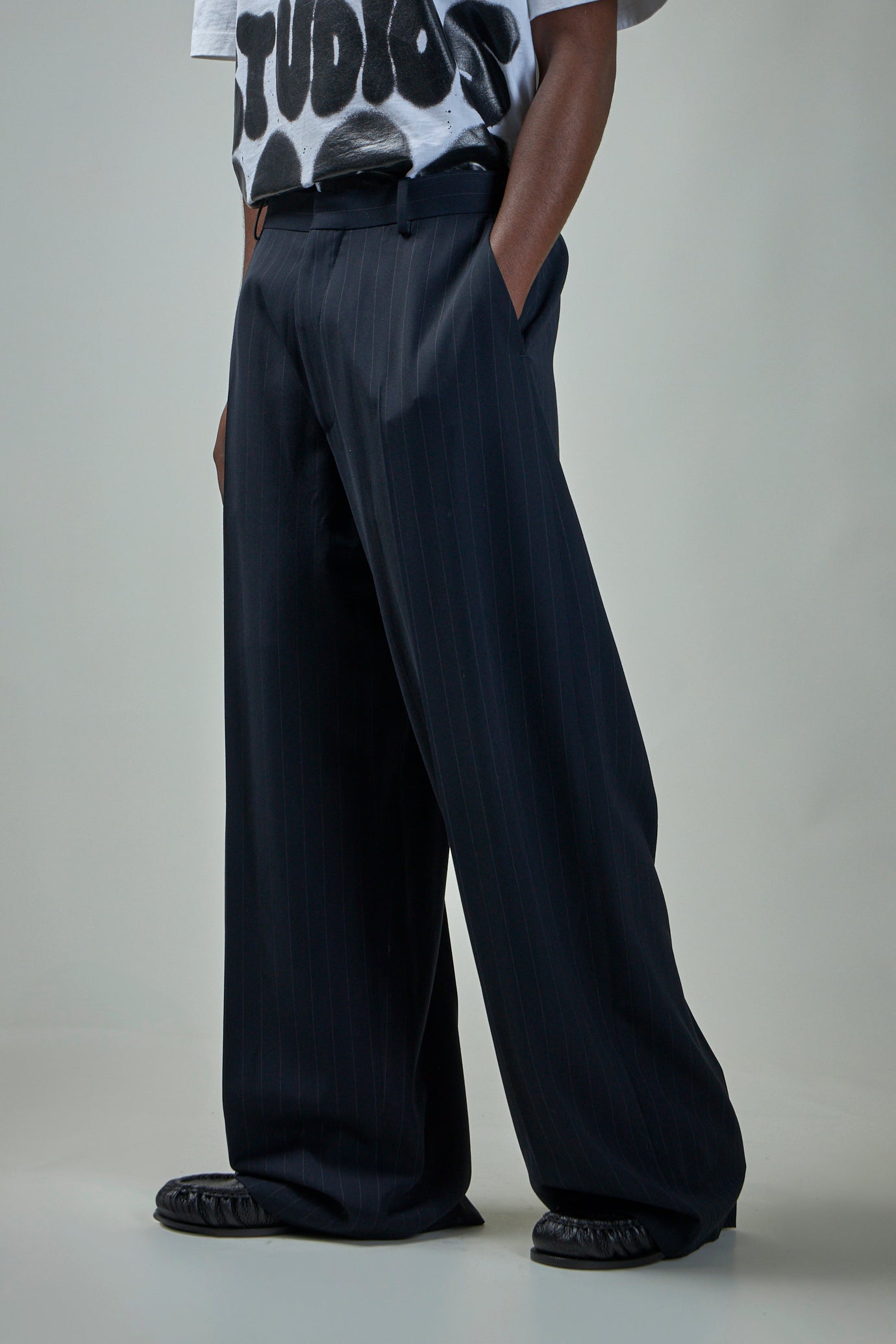 Pinstripe Trousers