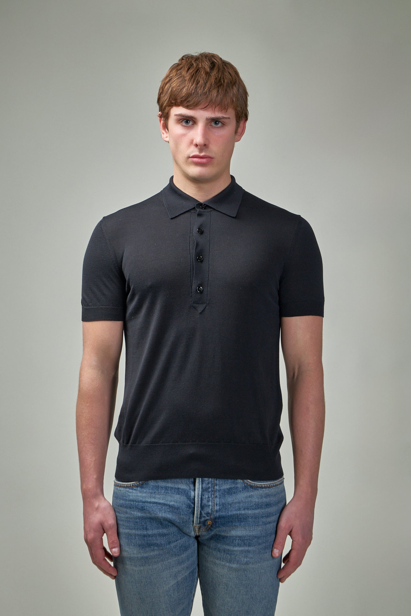 Silk Viscose SS Polo