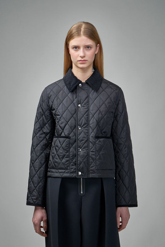 Cropped Quilted Nylon Witney Jacket