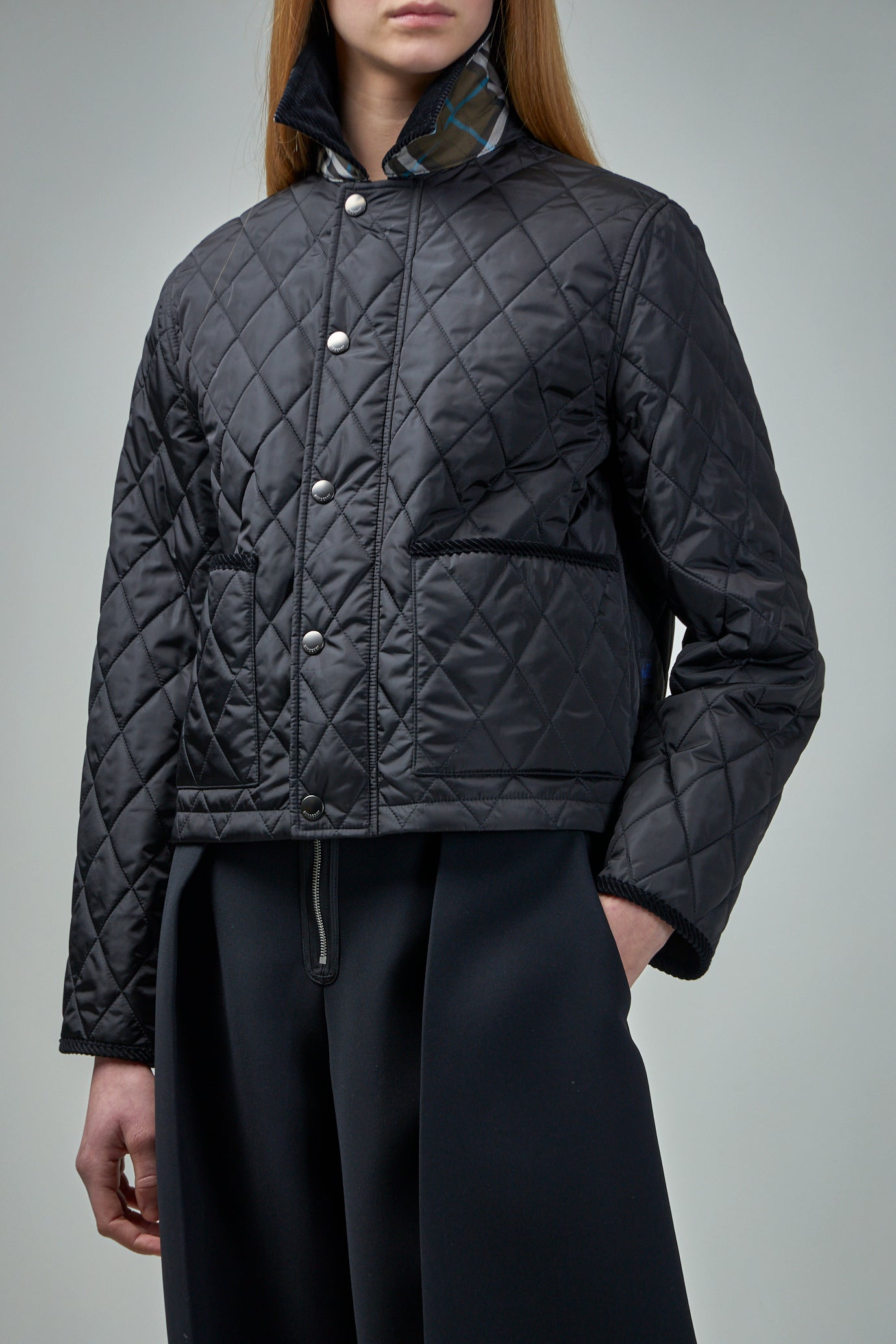 Cropped Quilted Nylon Witney Jacket