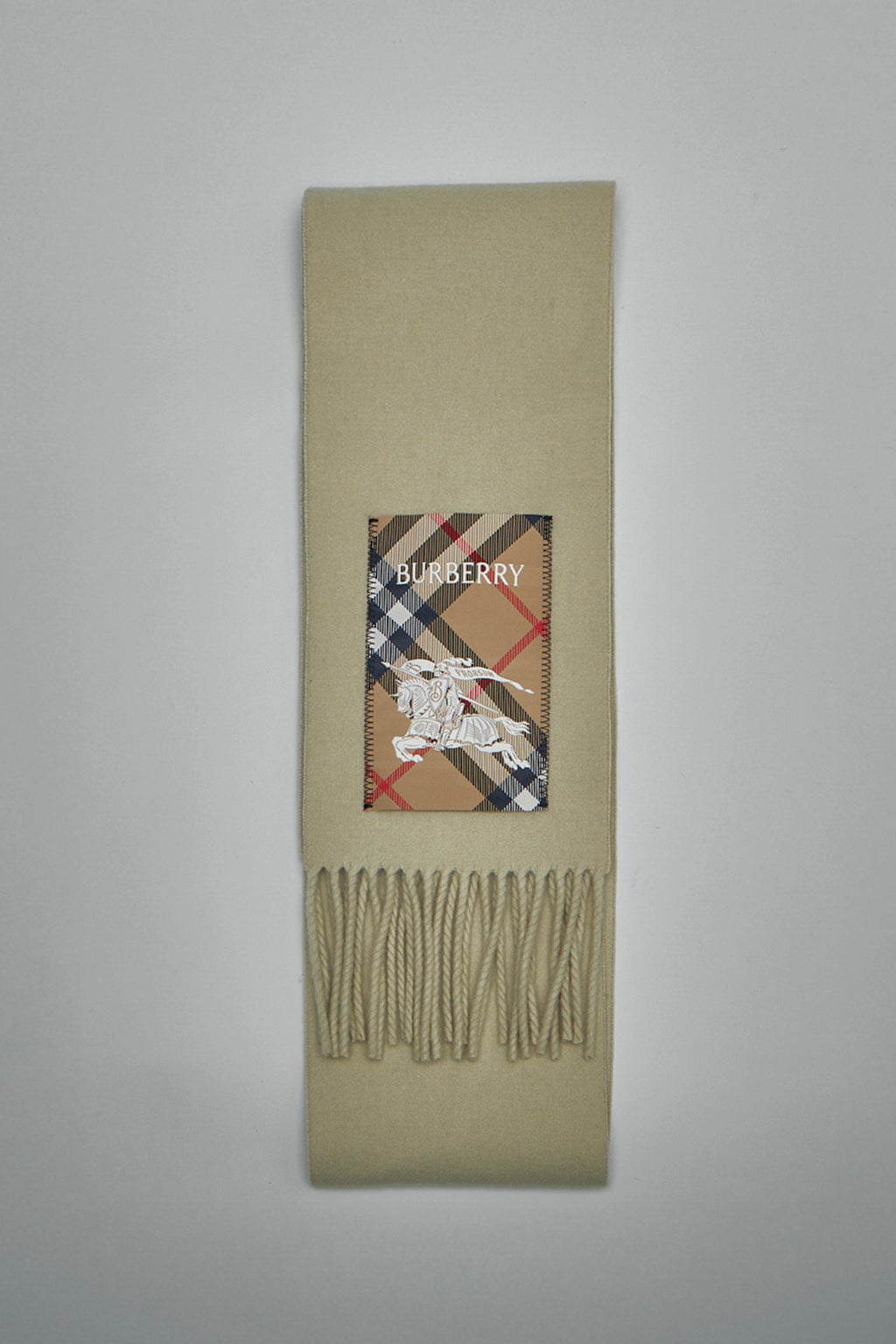 Check Label Cashmere Scarf