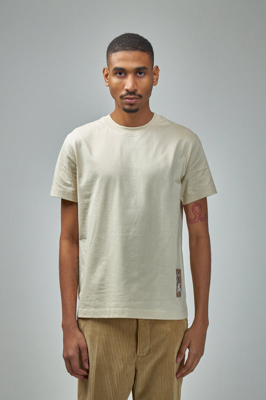 Check Label Cotton T-shirt