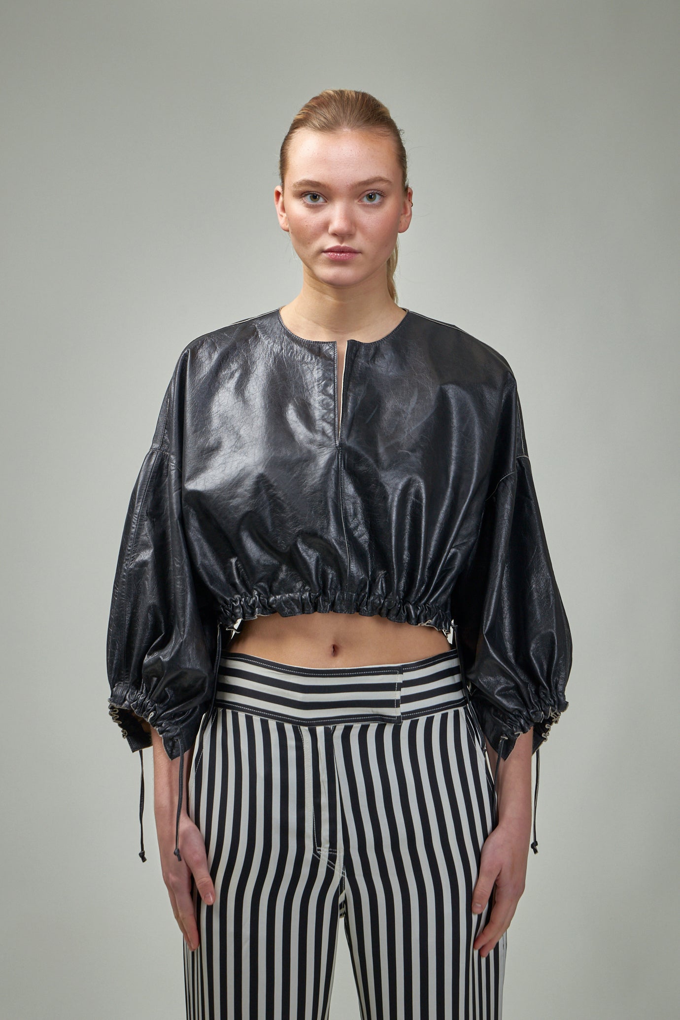 DOROTHY Fine Polished Leather Shirt