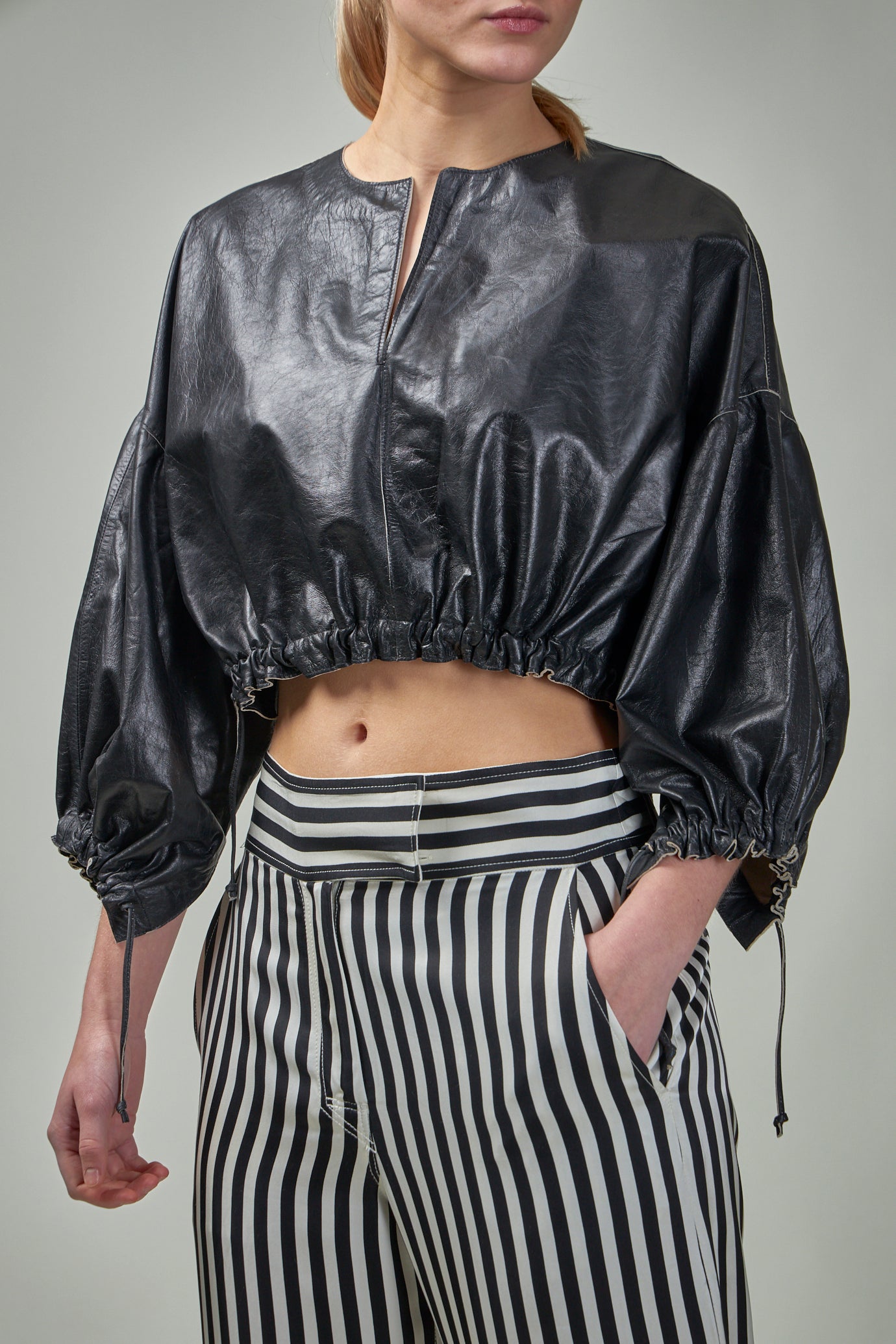 DOROTHY Fine Polished Leather Shirt