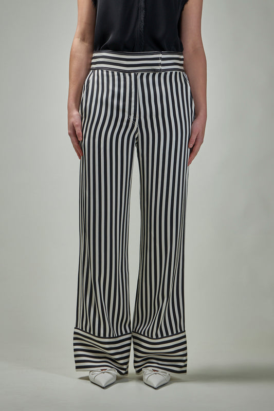 GABIN Striped Viscose Pant