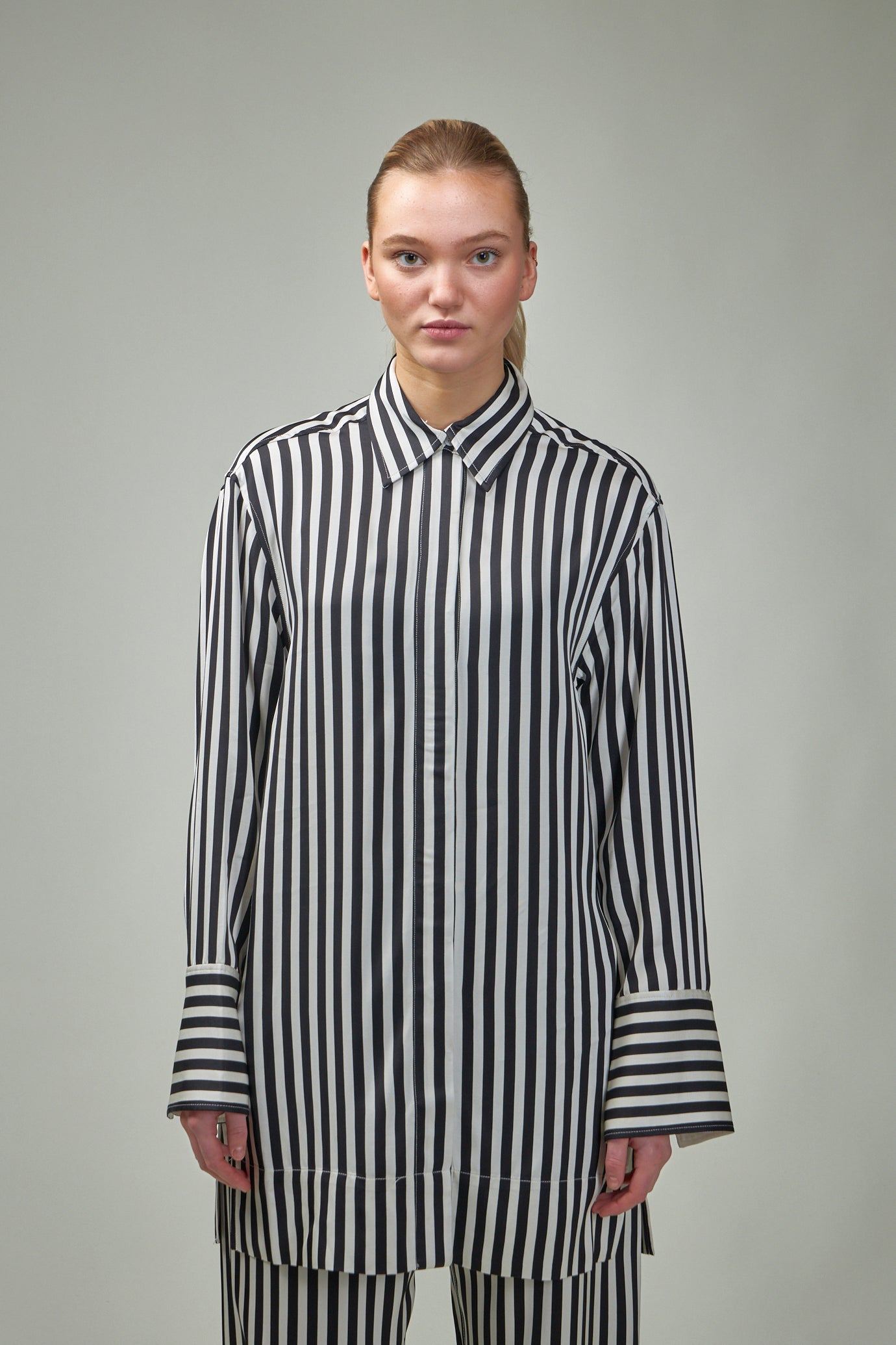 LEA Striped Viscose Shirt