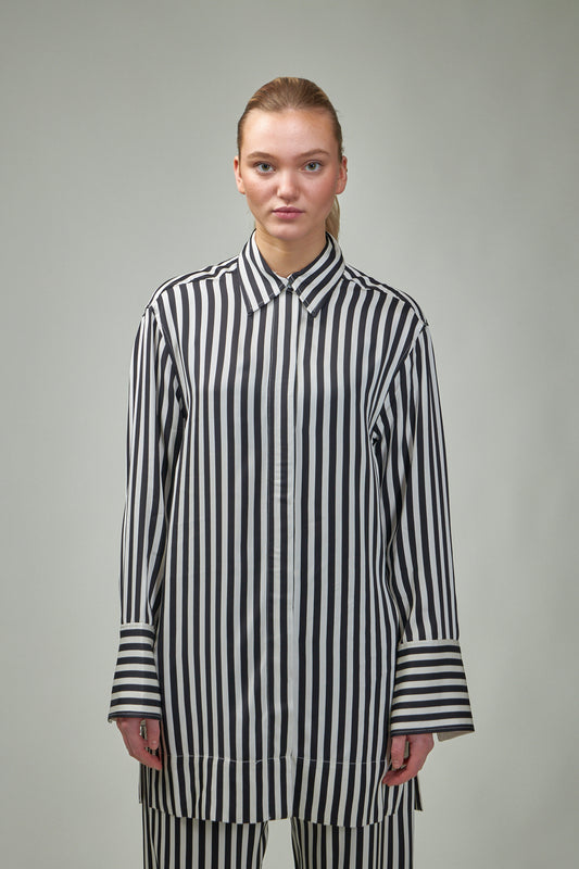 LEA Striped Viscose Shirt