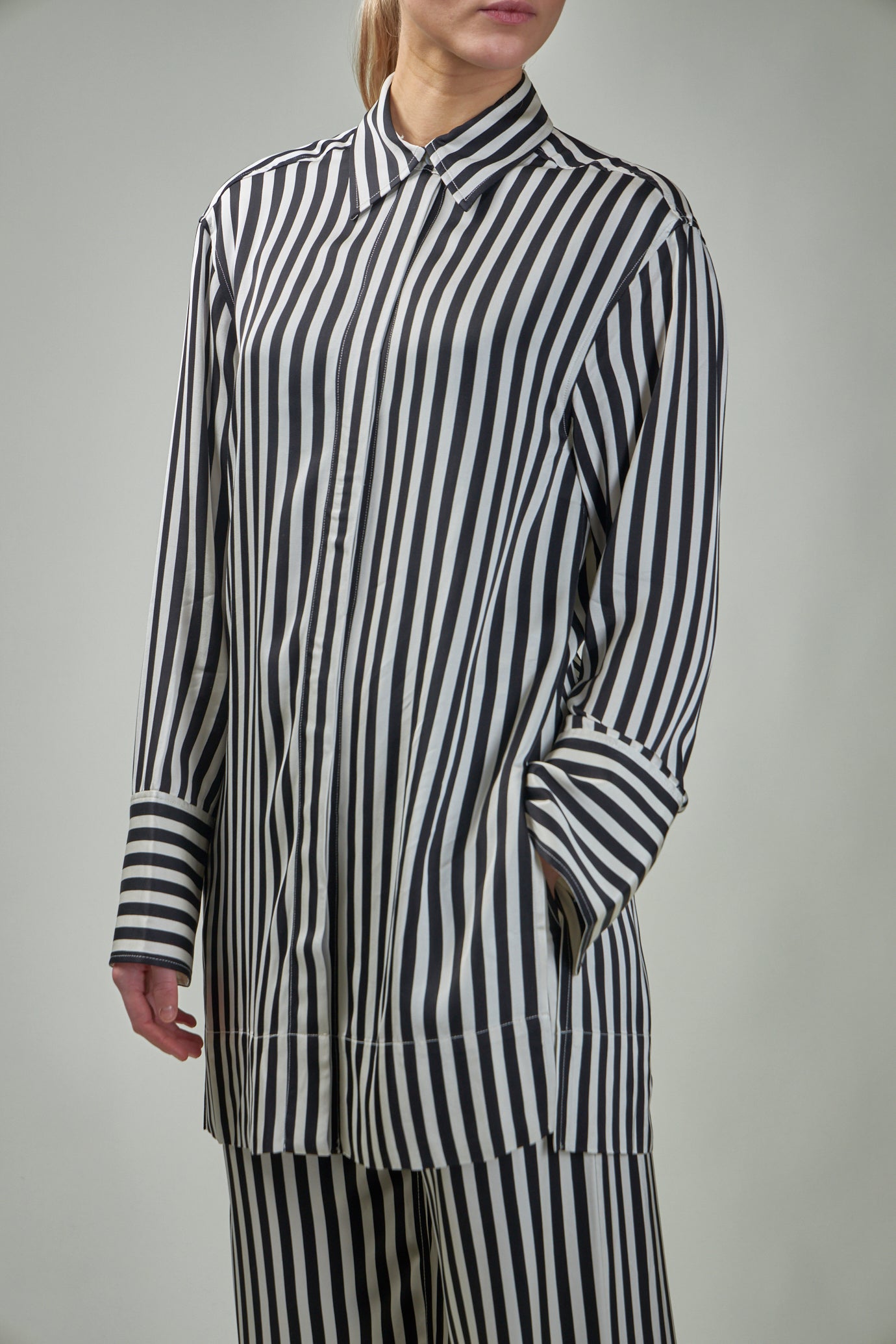 LEA Striped Viscose Shirt