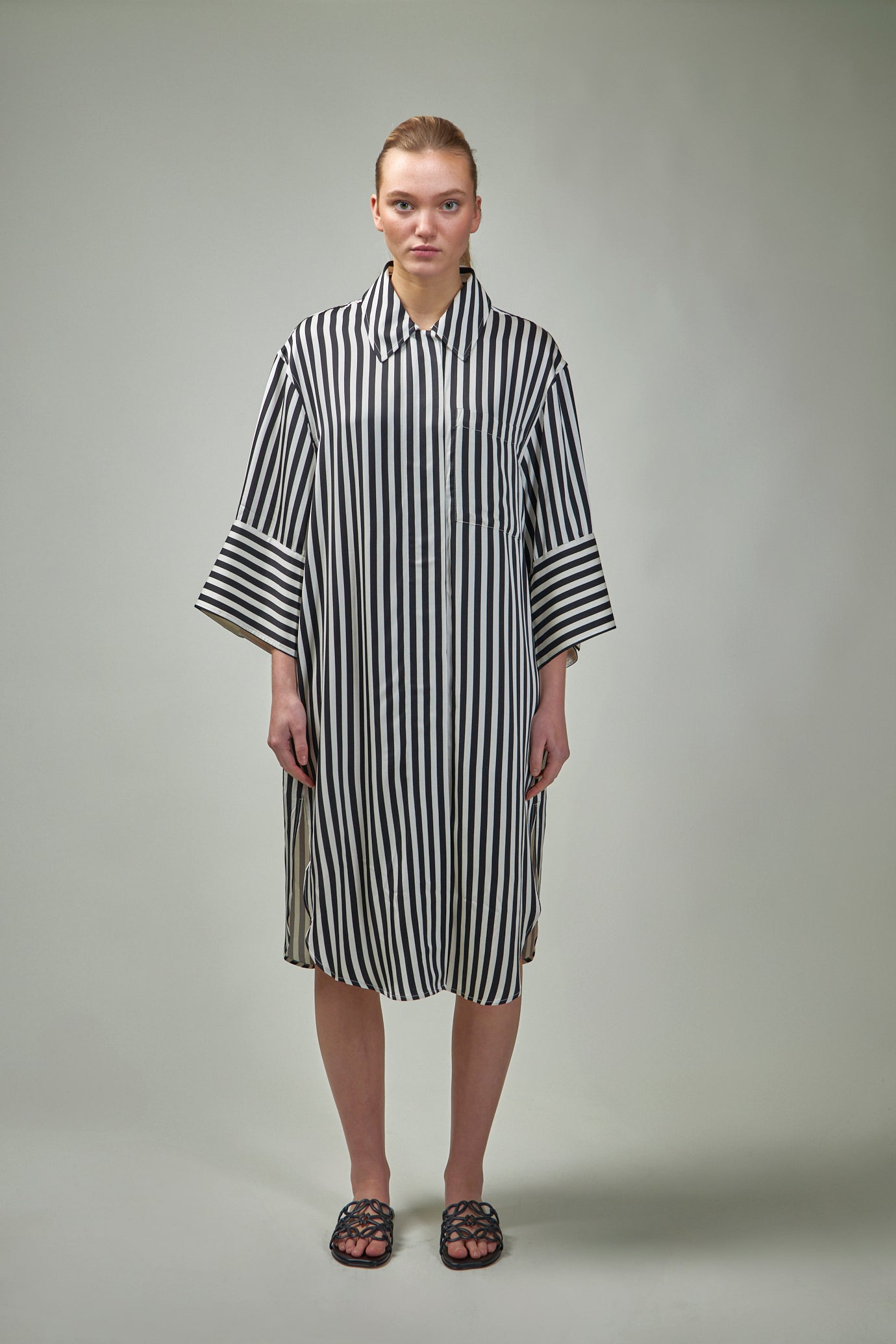 NOE Striped Viscose Dress