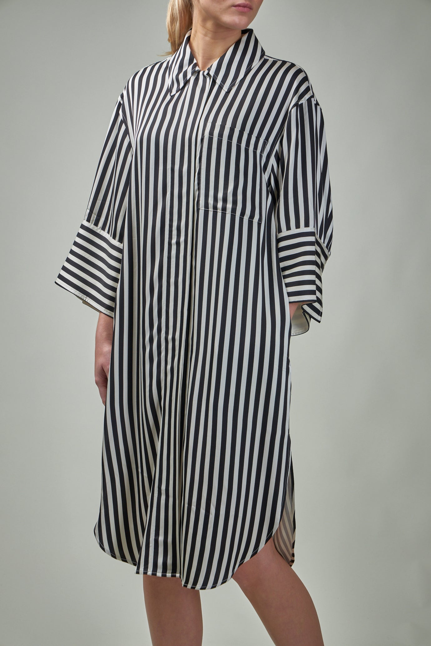 NOE Striped Viscose Dress