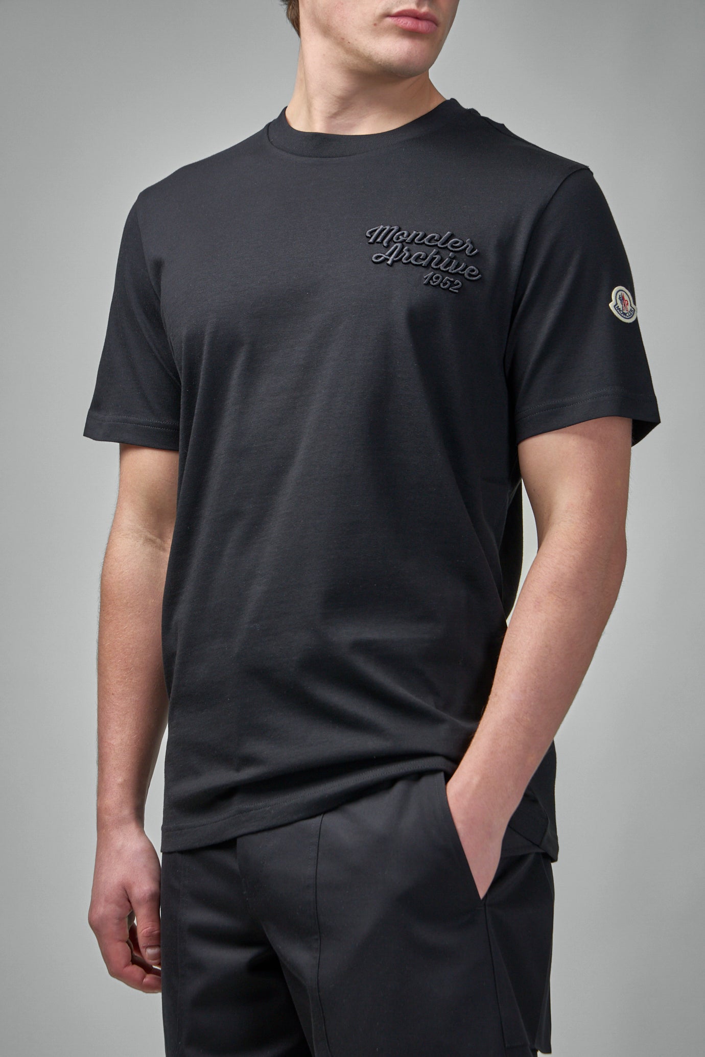Embroidered Logo Cotton T-Shirt