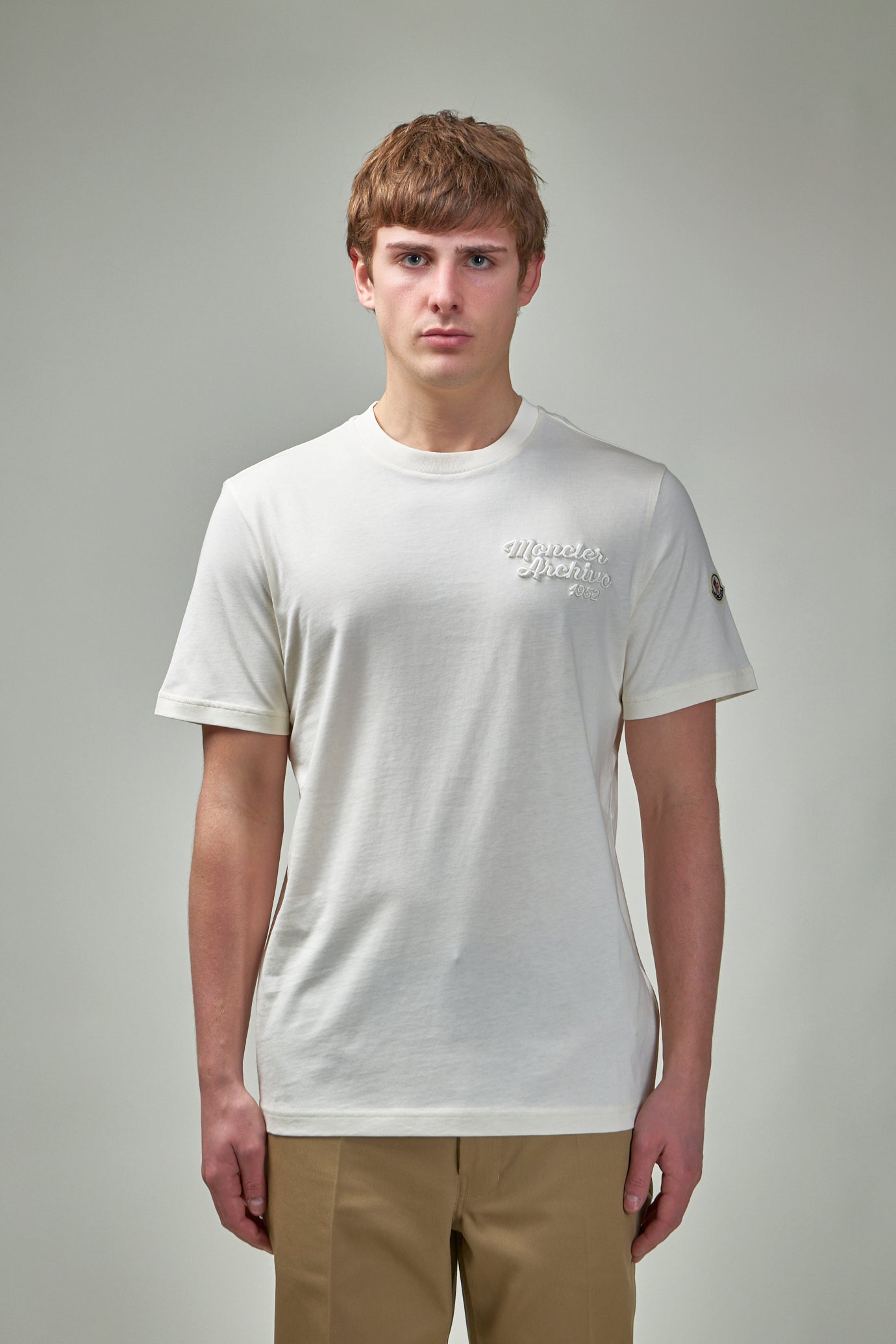 Embroidered Logo Cotton T-Shirt