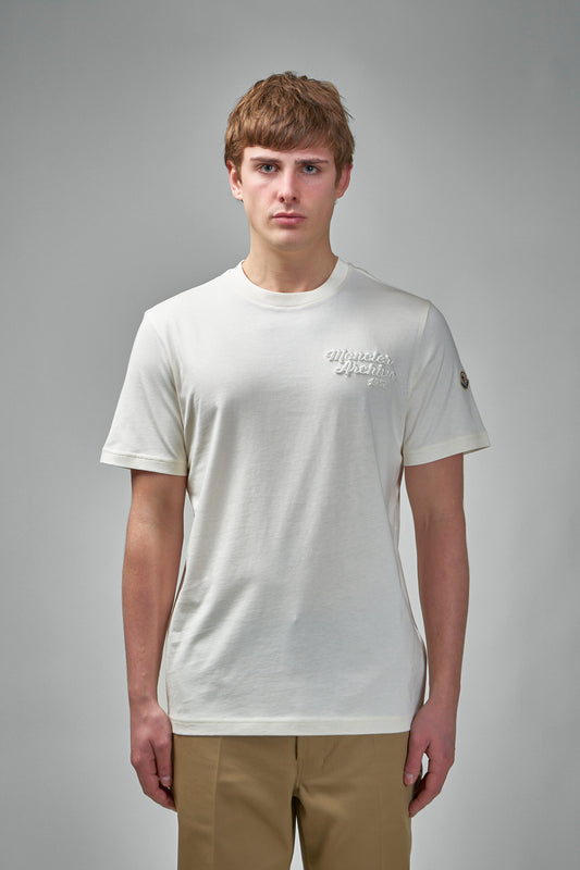 Embroidered Logo Cotton T-Shirt