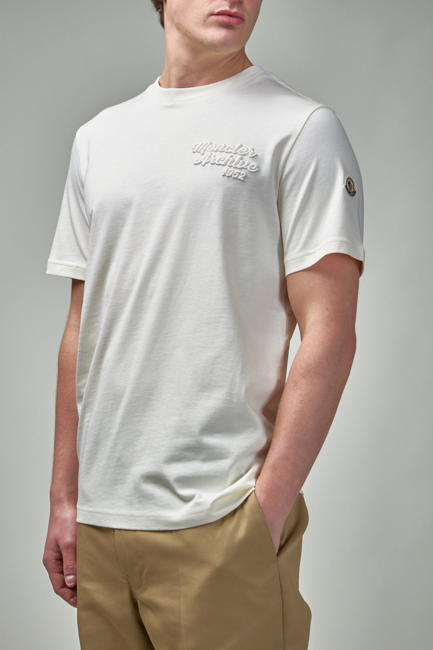 Embroidered Logo Cotton T-Shirt