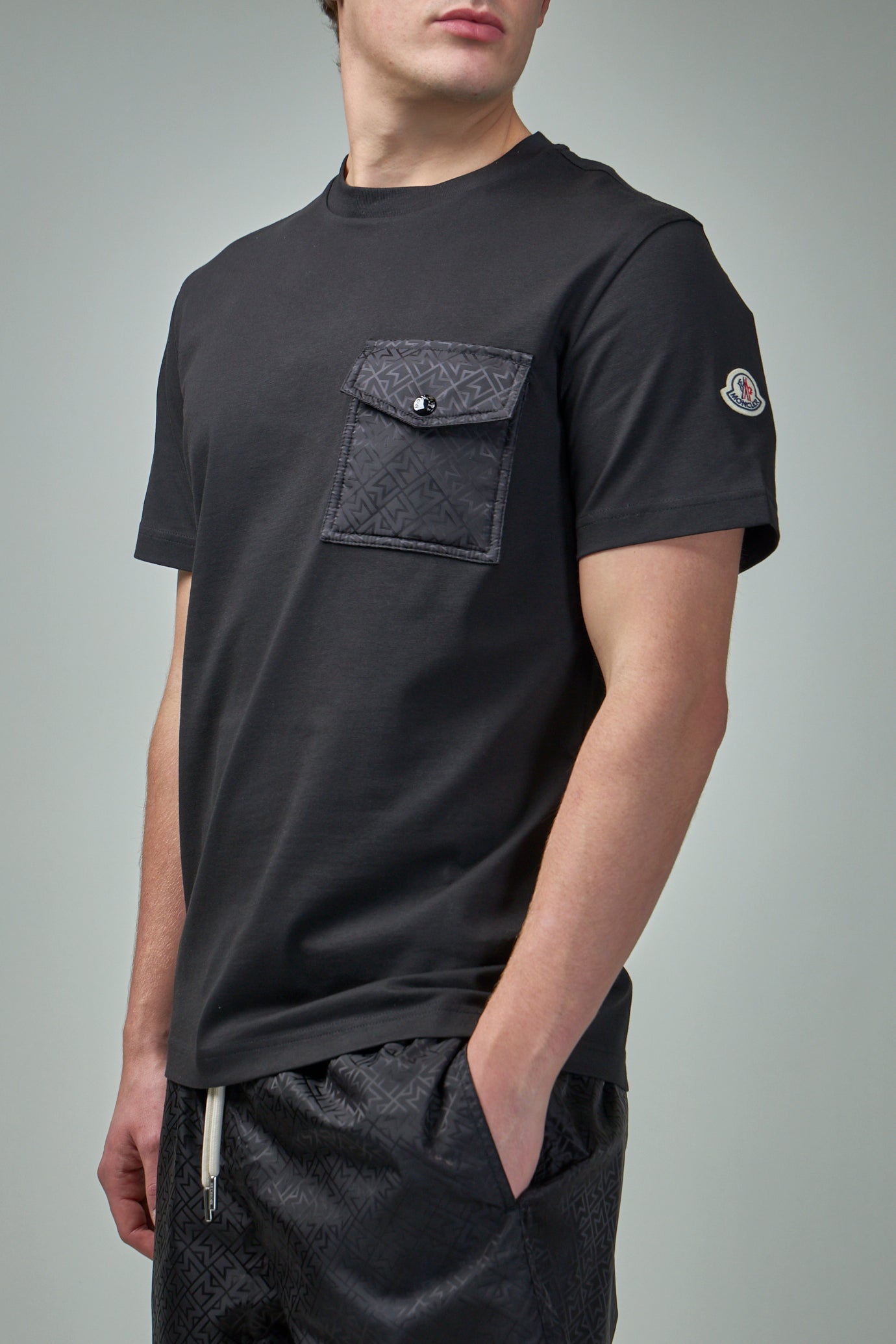 Monogram Cotton T-Shirt With Pocket