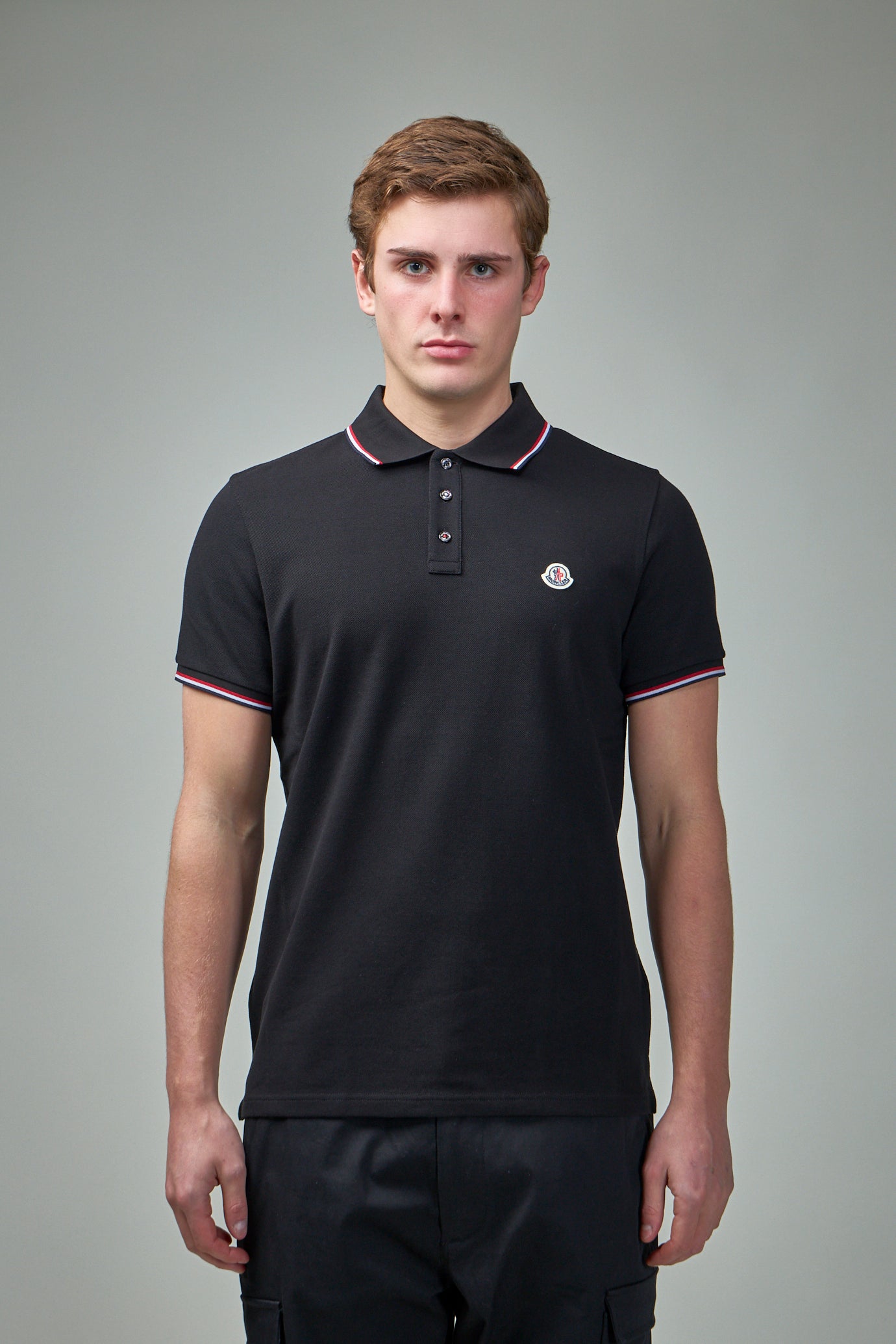 Tricolour-Trimmed Cotton Piquet Polo Shirt