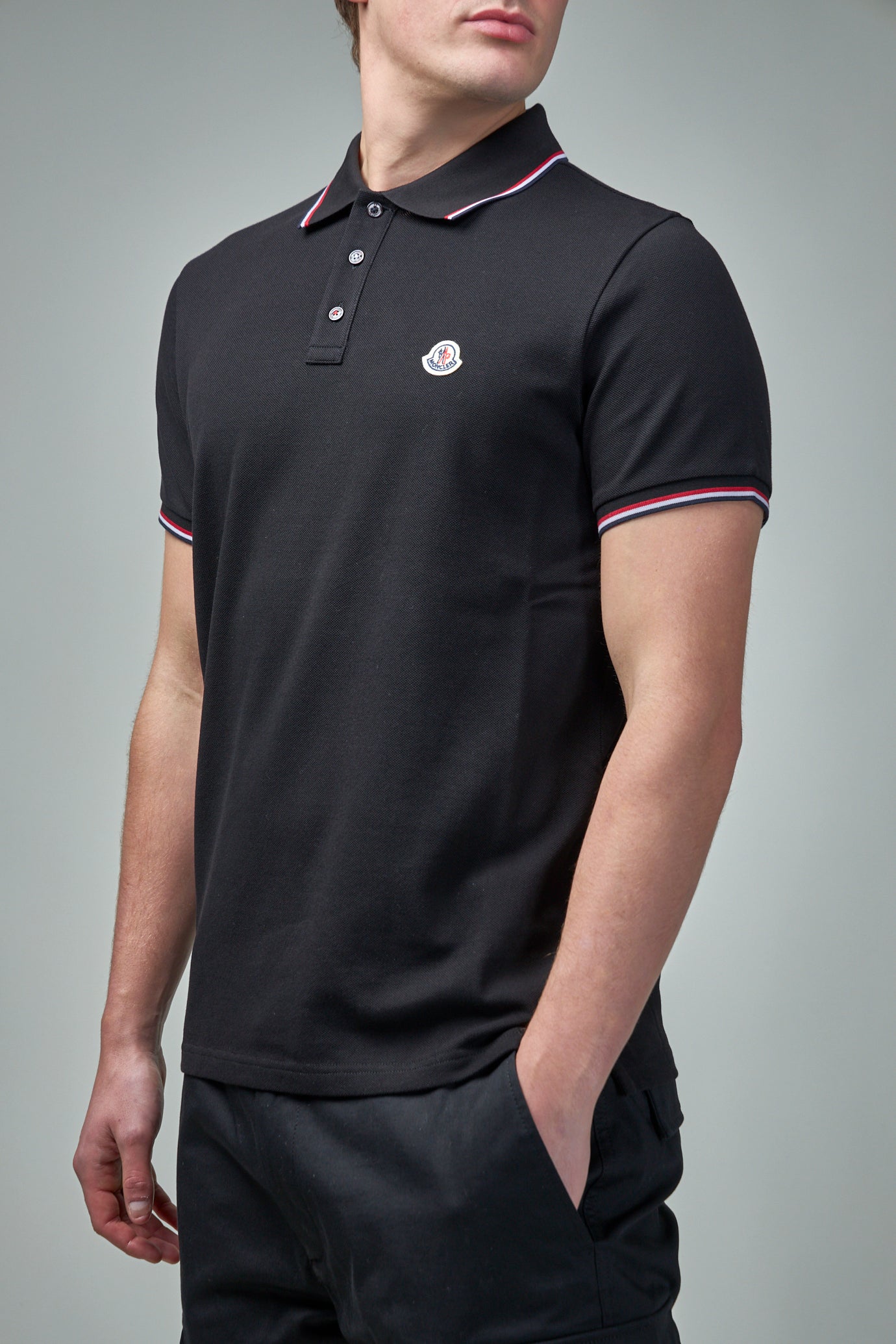 Tricolour-Trimmed Cotton Piquet Polo Shirt