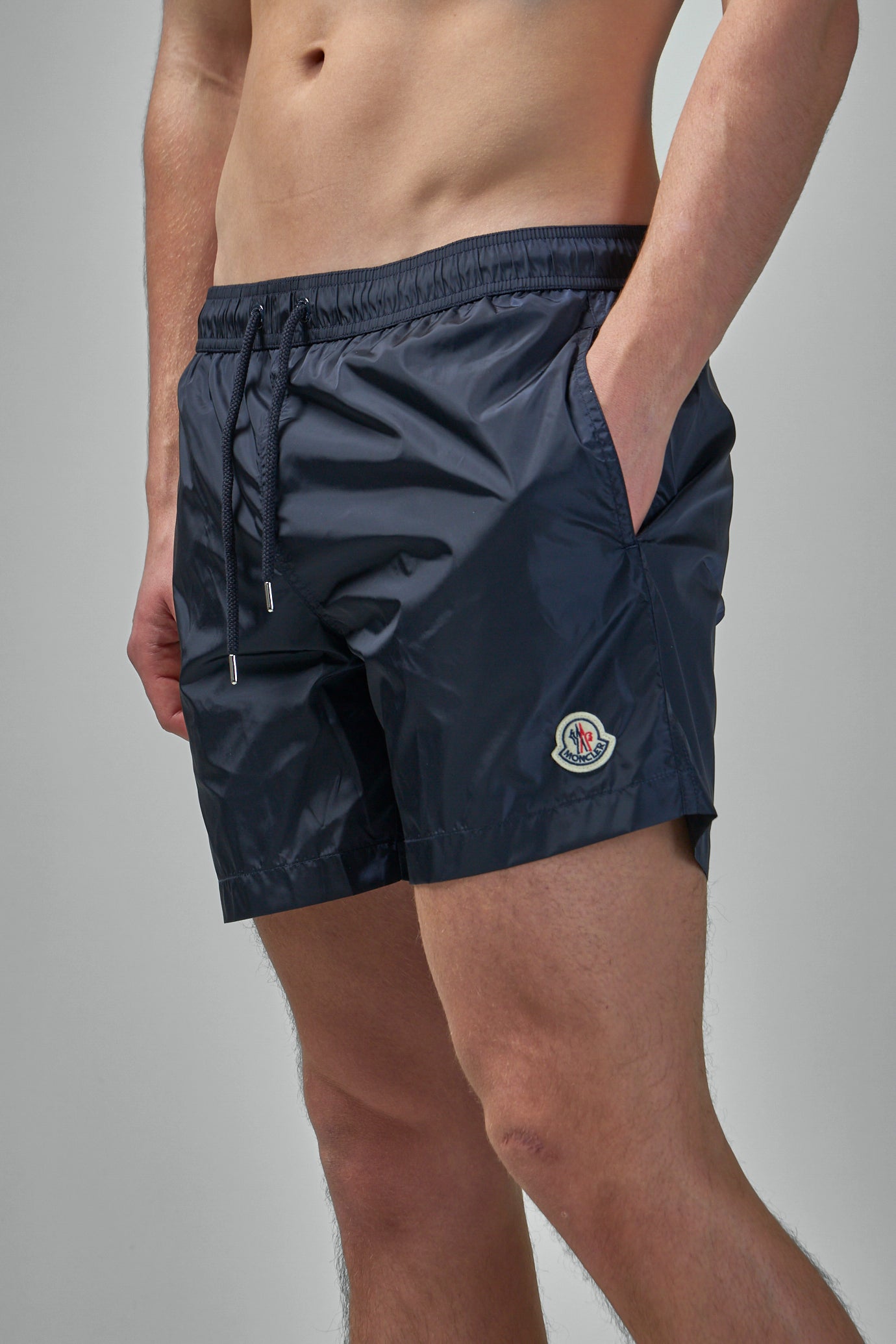 Badeshorts mit Logo-Patch