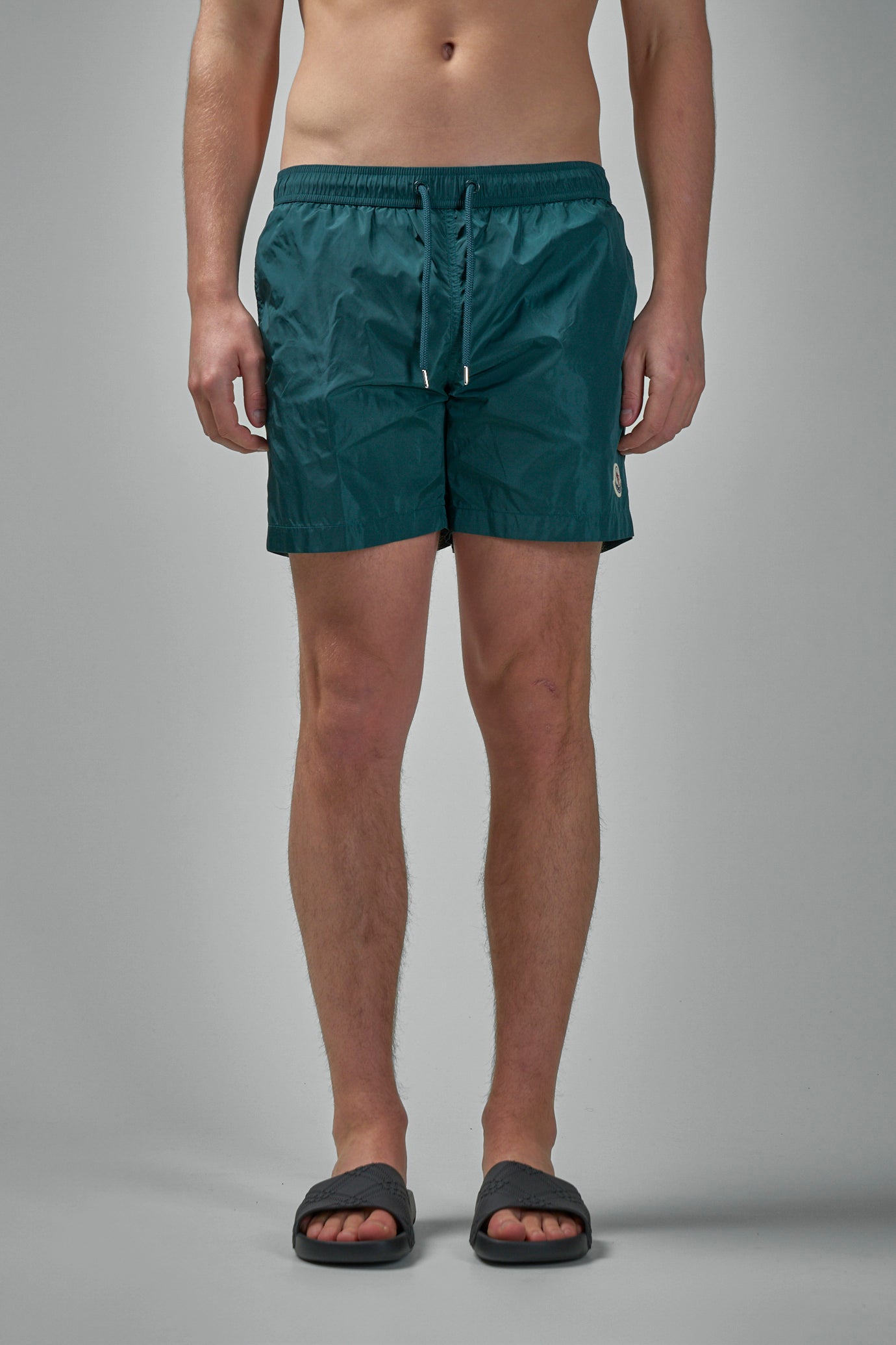 Badeshorts mit Logo-Patch