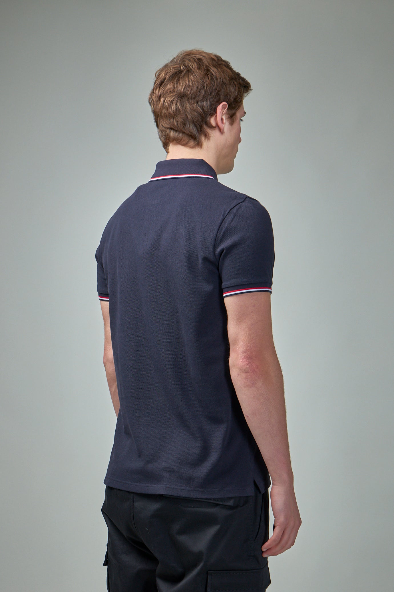 Tricolour-Trimmed Cotton Piquet Polo Shirt