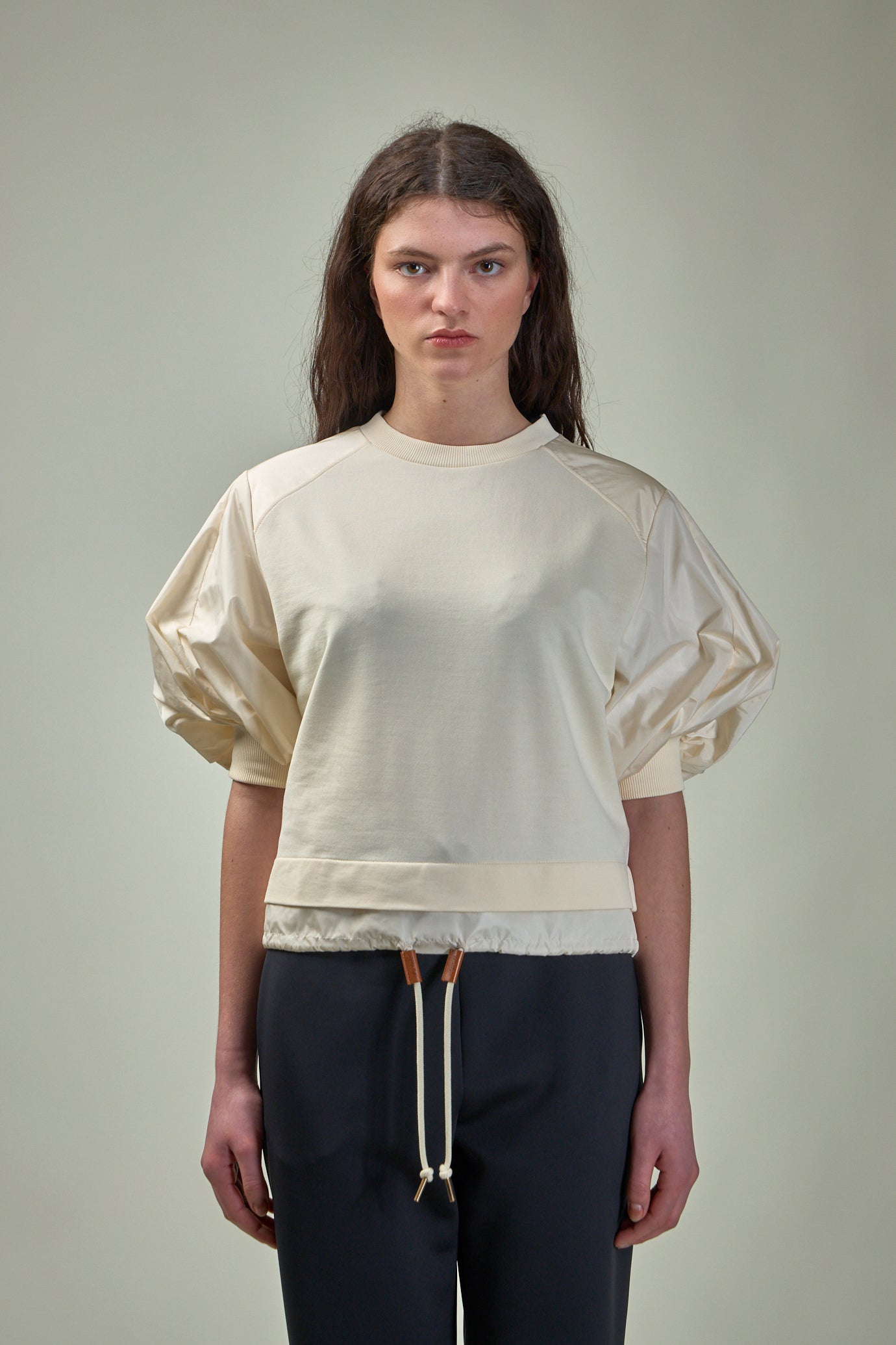 Puff Sleeve Cotton T-Shirt