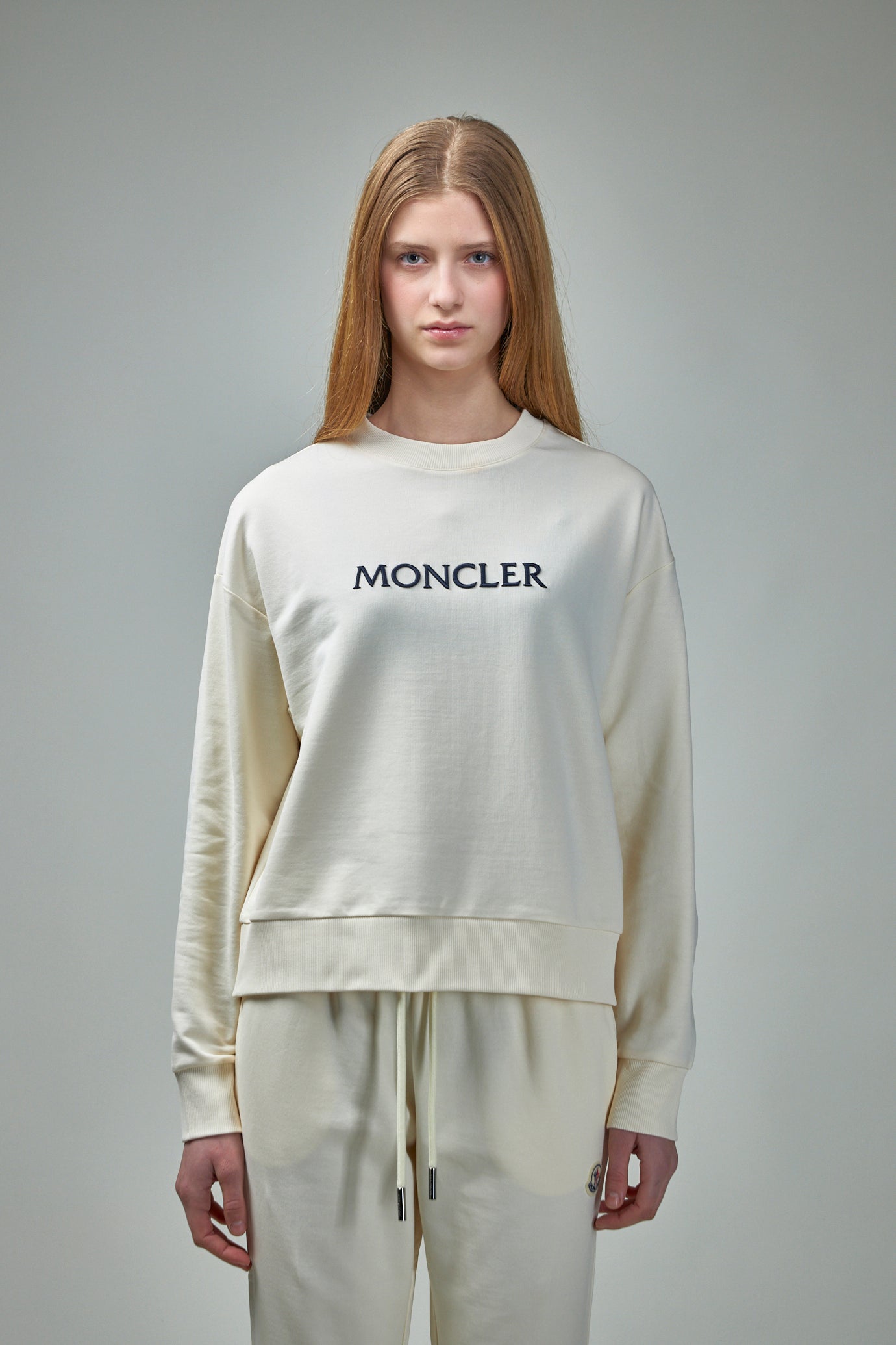 Embroidered Tonal Logo Cotton Sweatshirt