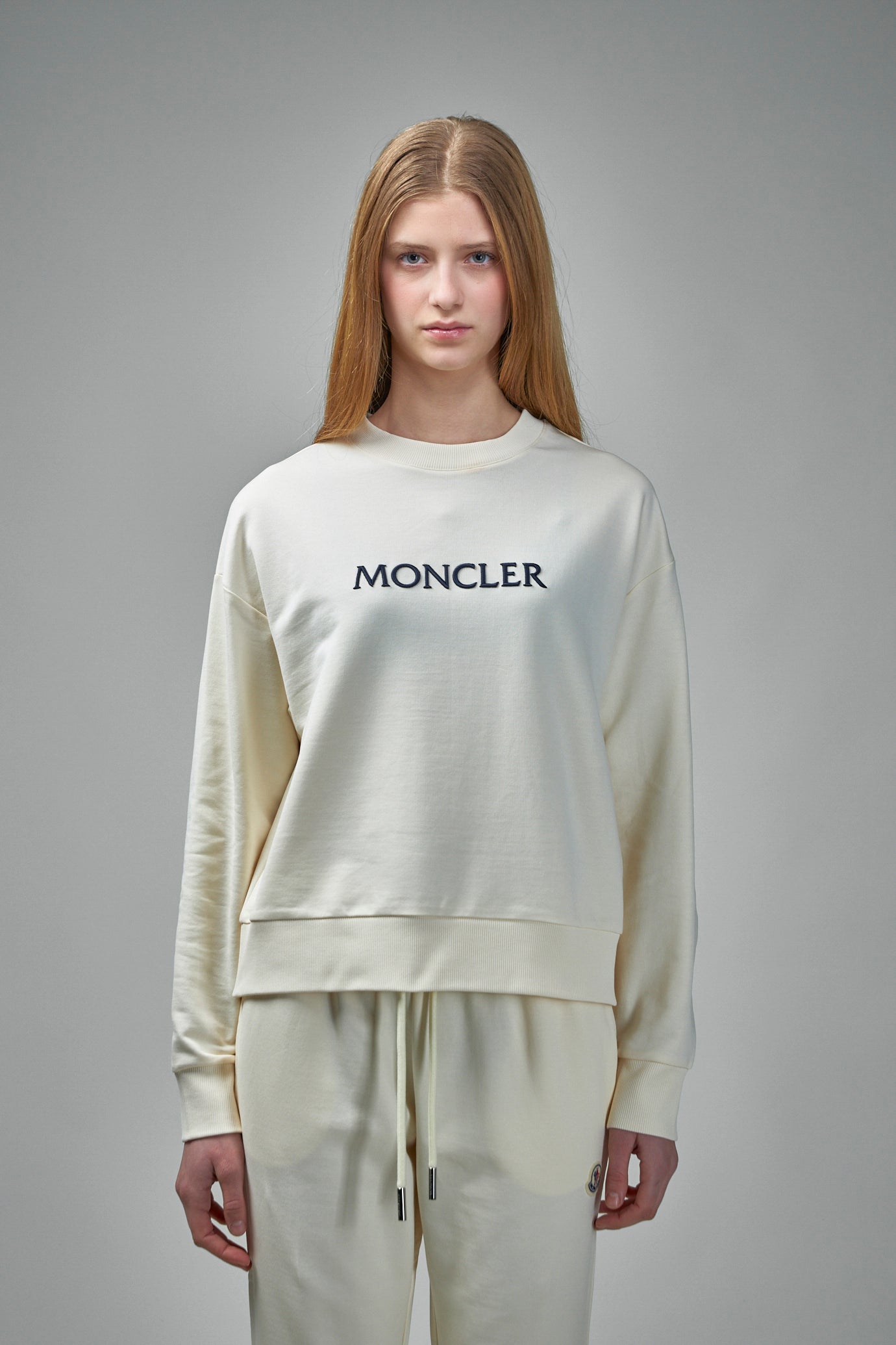 Embroidered Tonal Logo Cotton Sweatshirt
