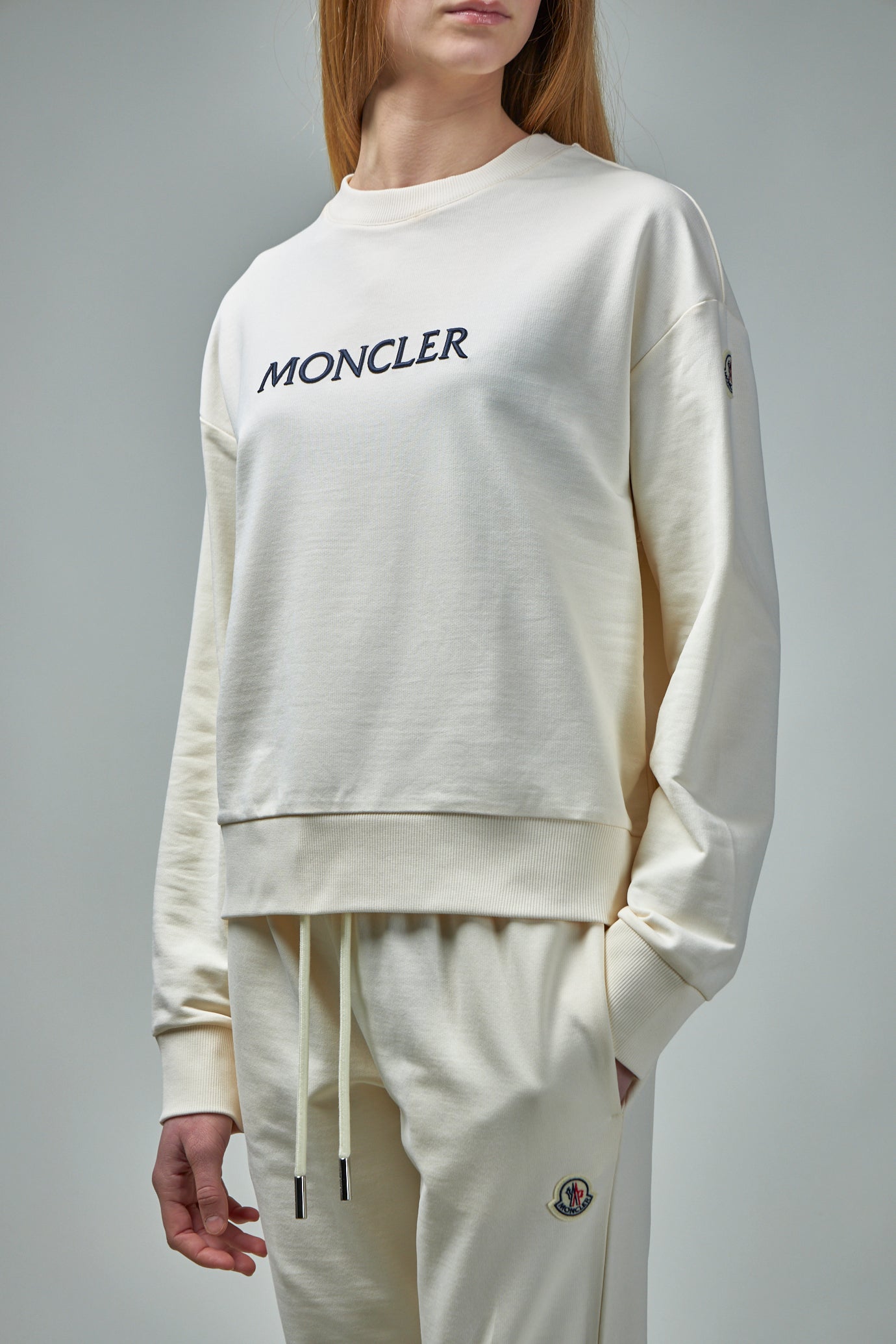 Embroidered Tonal Logo Cotton Sweatshirt