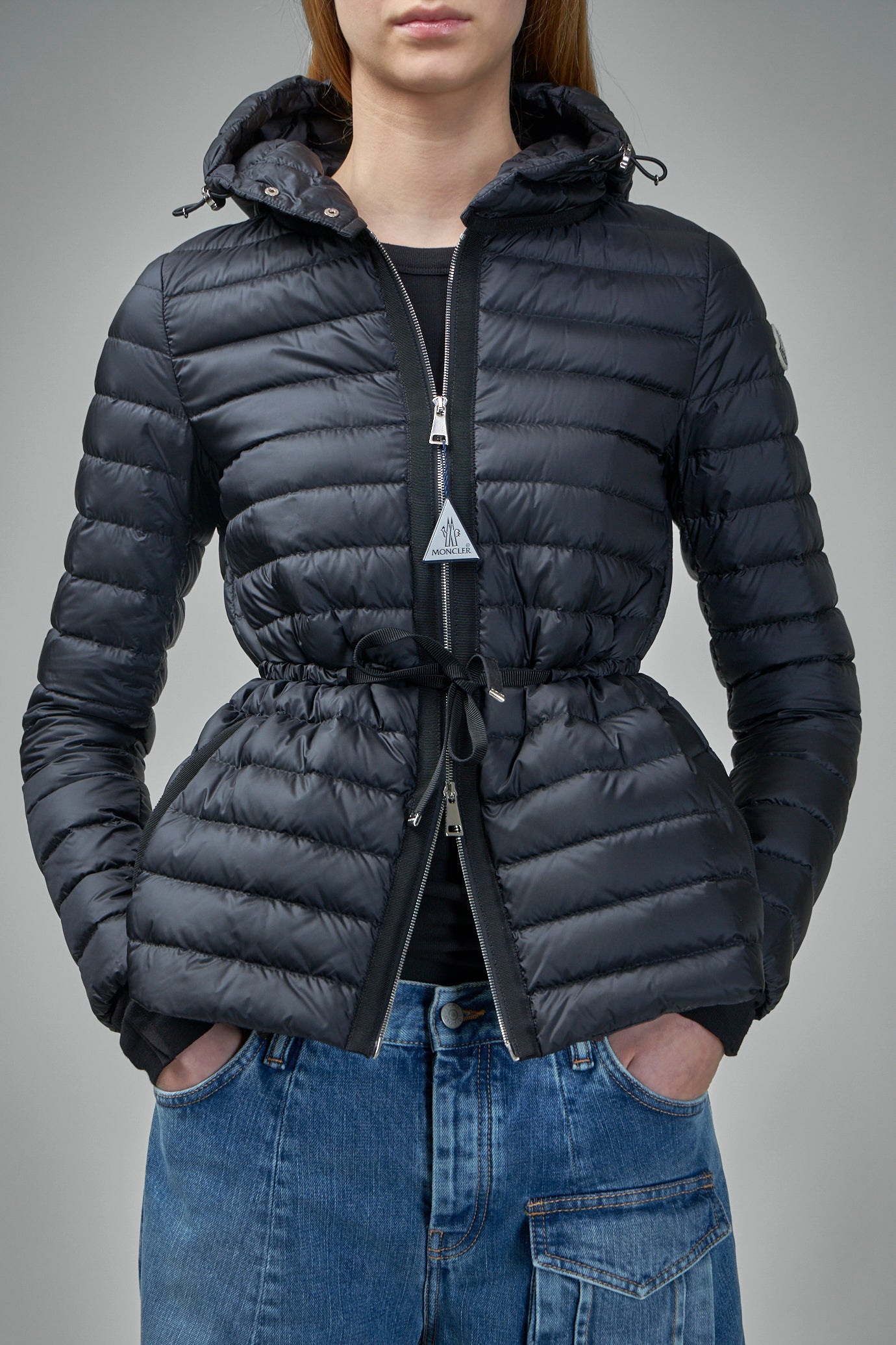 Raie Packable Hooded Short Down Jacket
