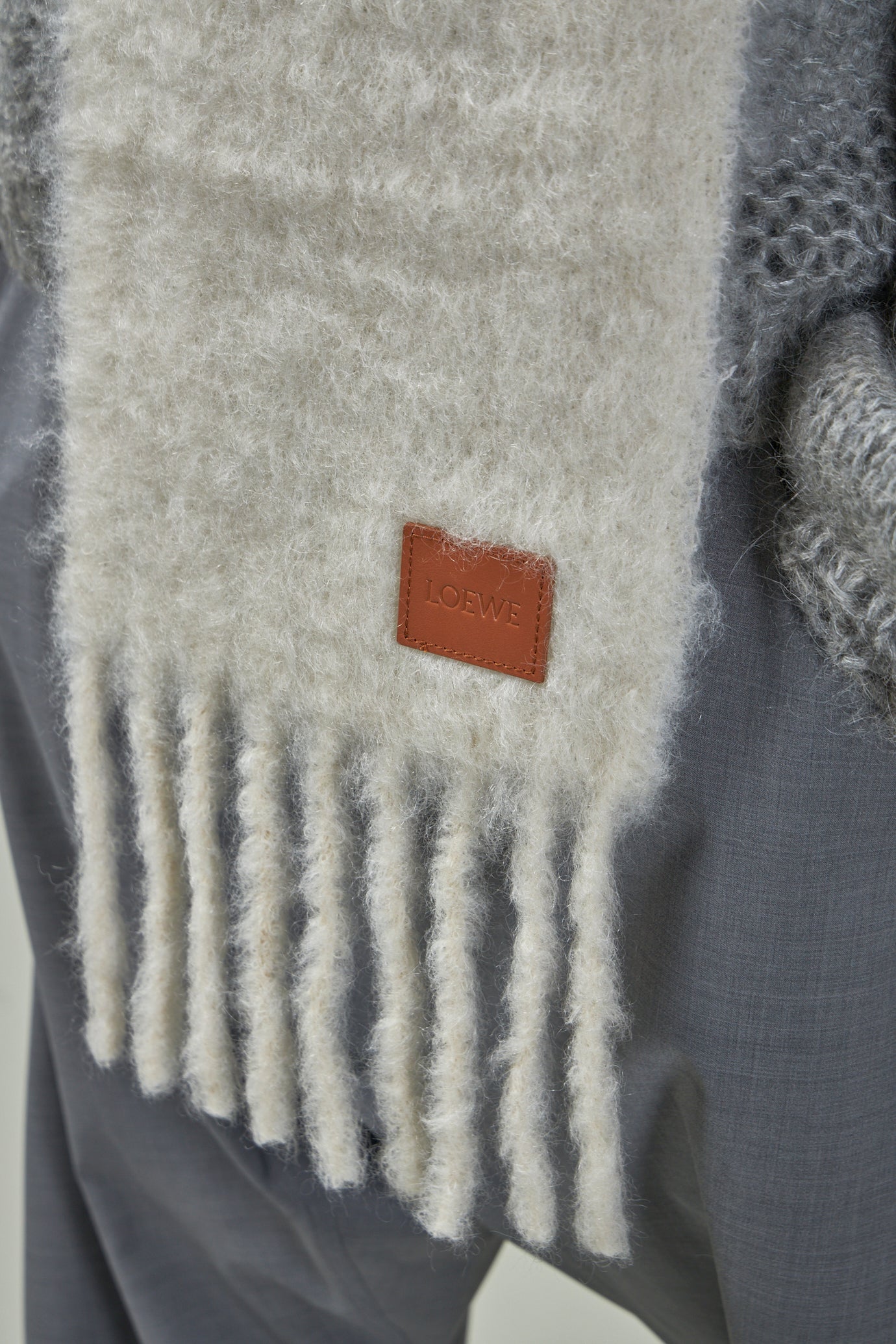 Scarf in Mohair and Wool