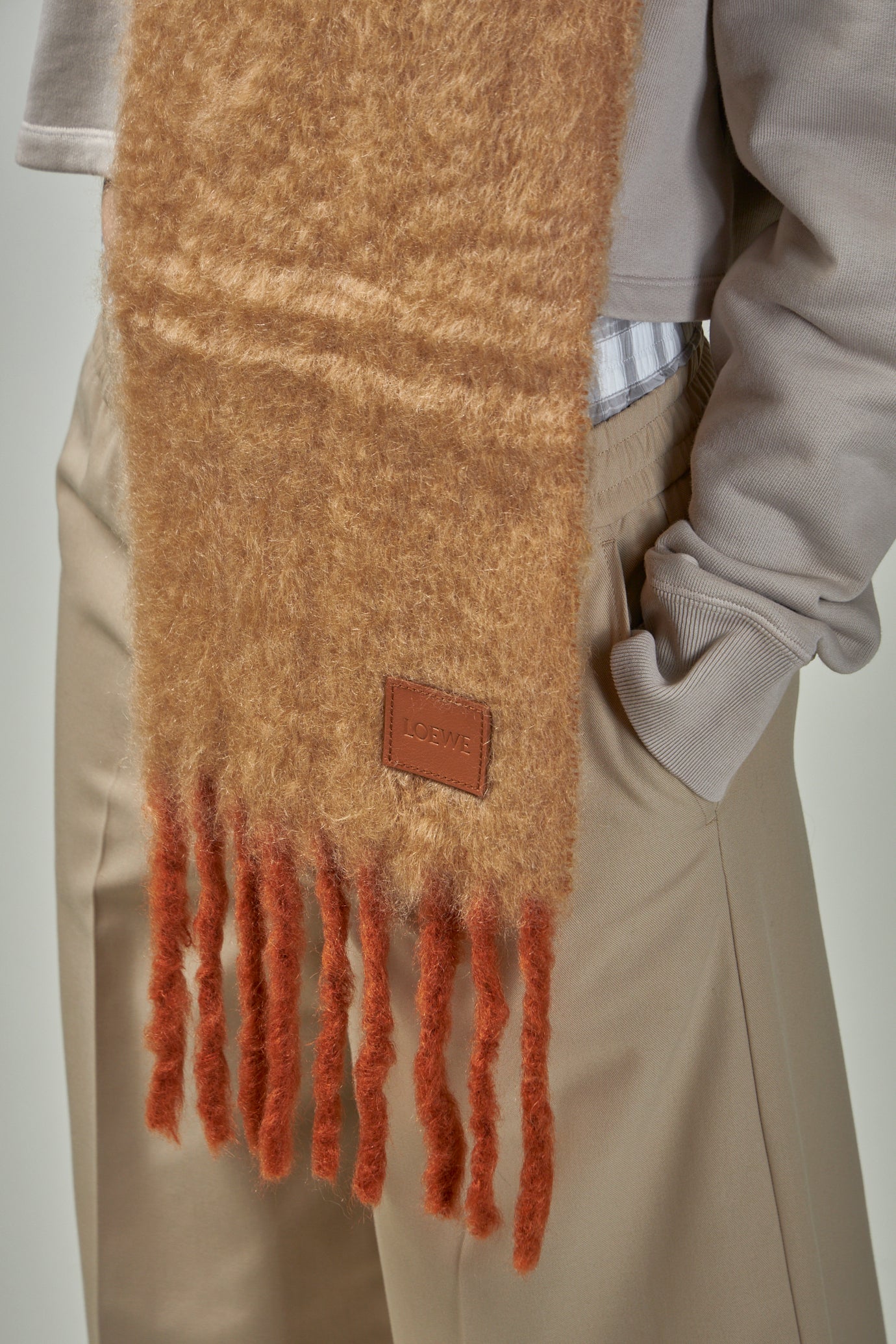 Scarf in Mohair and Wool