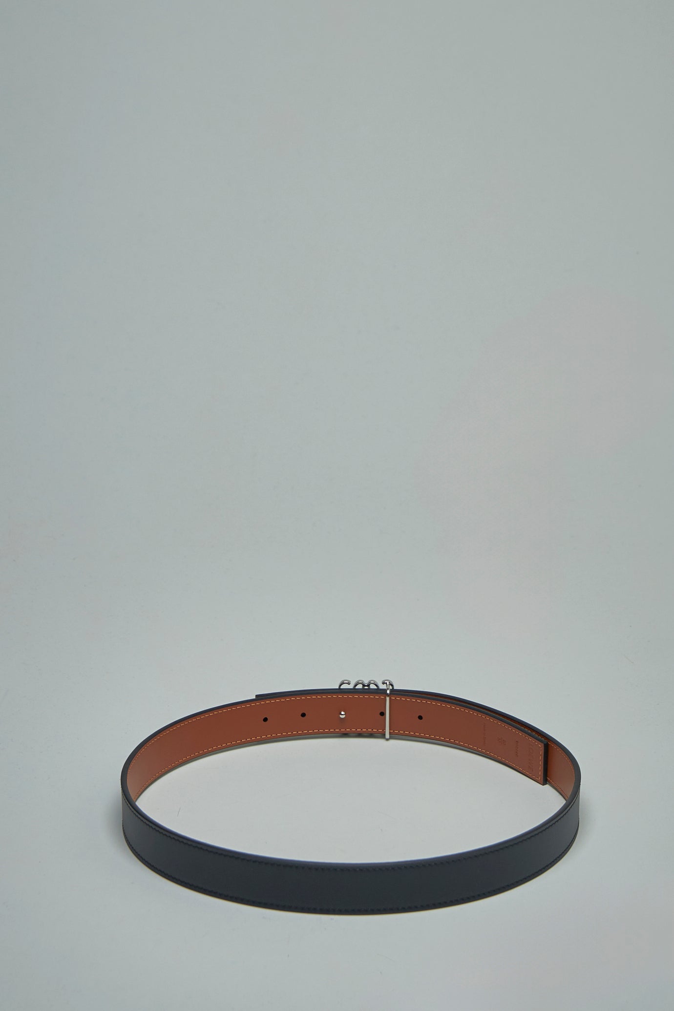 Reversible Anagram Belt in Smooth Calfskin