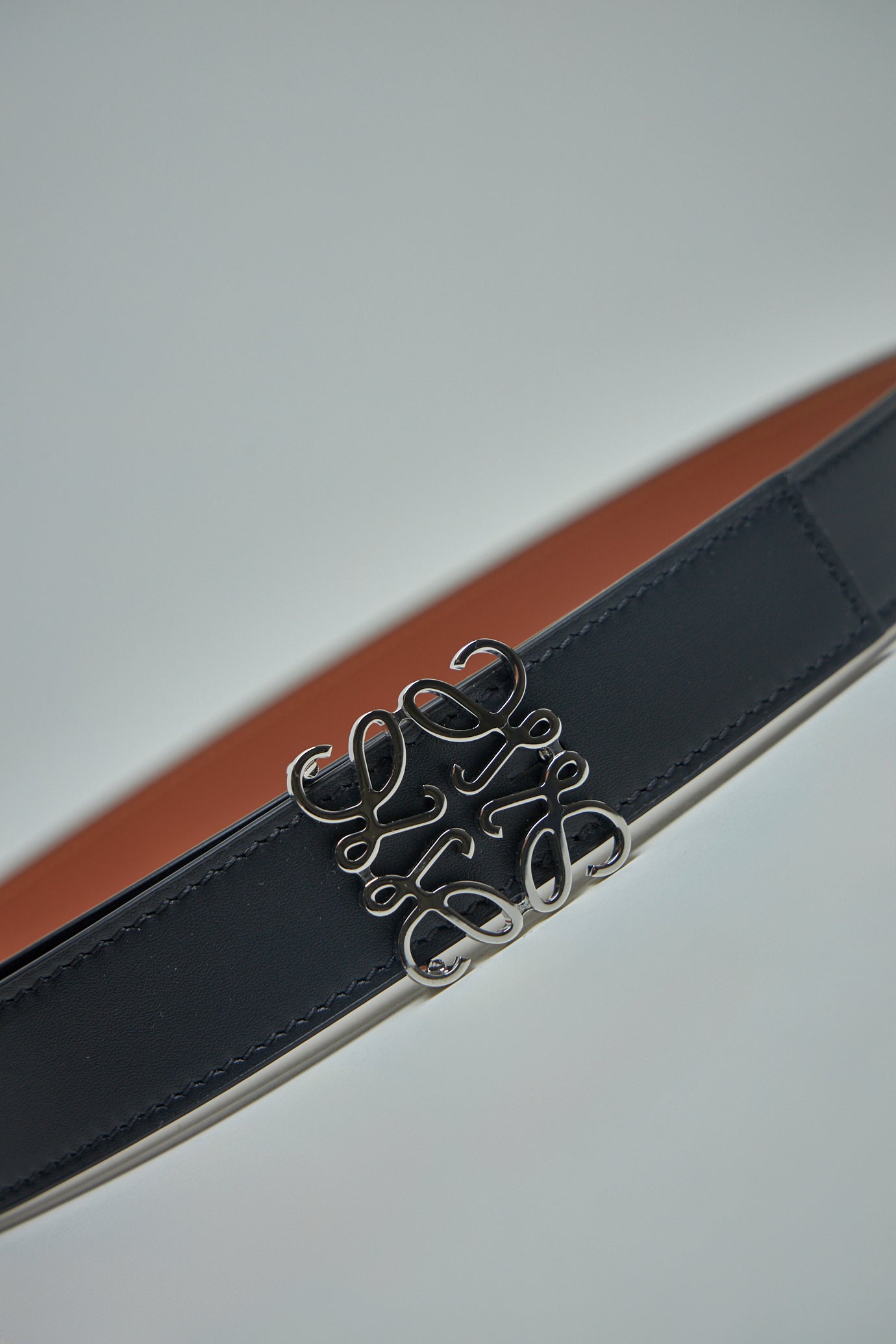 Reversible Anagram Belt in Smooth Calfskin