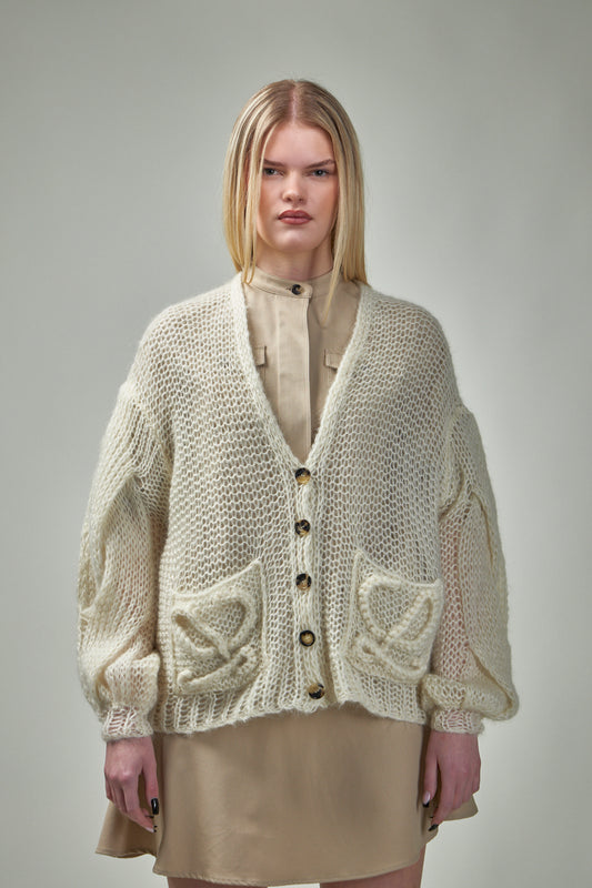 Anagram Cardigan in Mohair