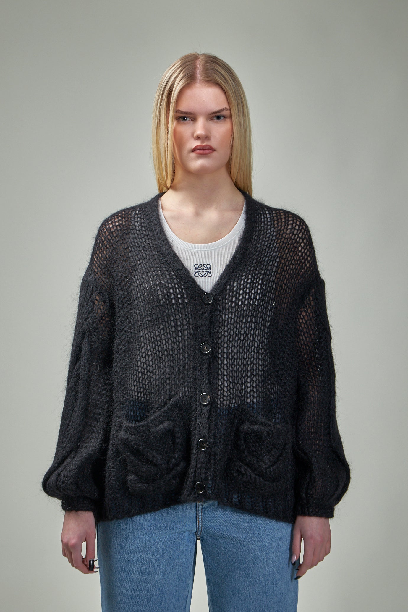 Anagram Cardigan in Mohair