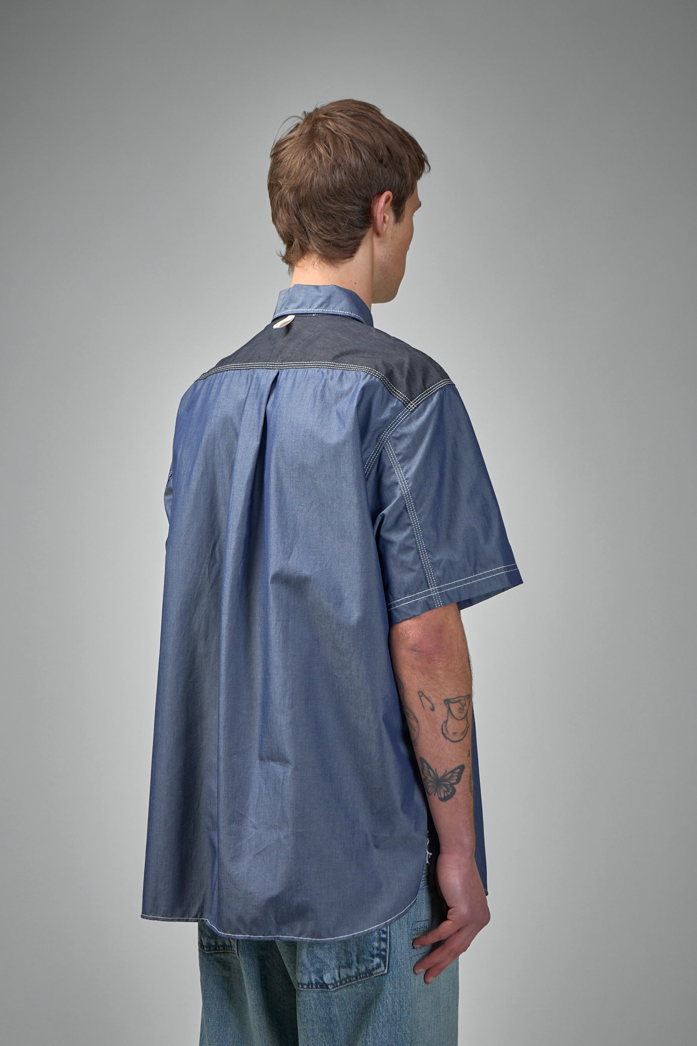 WO-B905-100 Herren Hemd indigo x schwarz