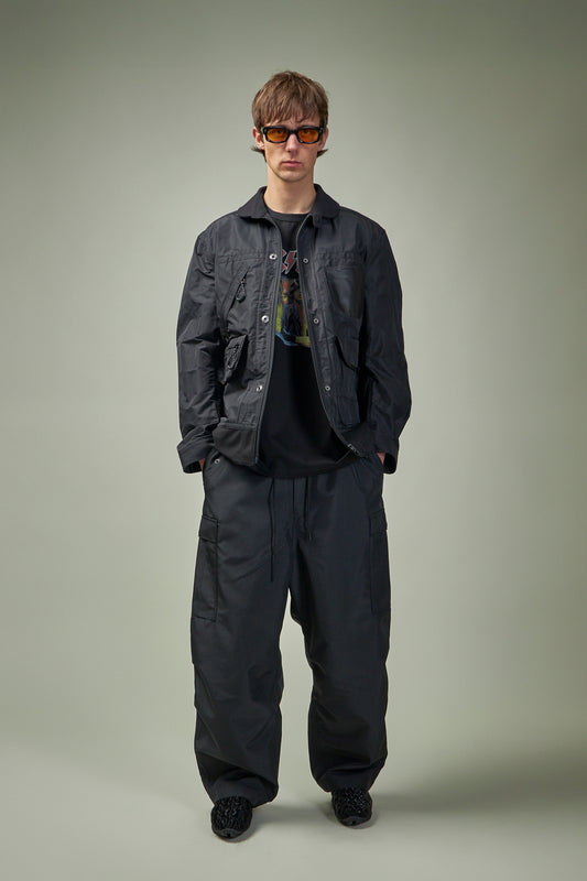 Wide-leg Cargo Trousers