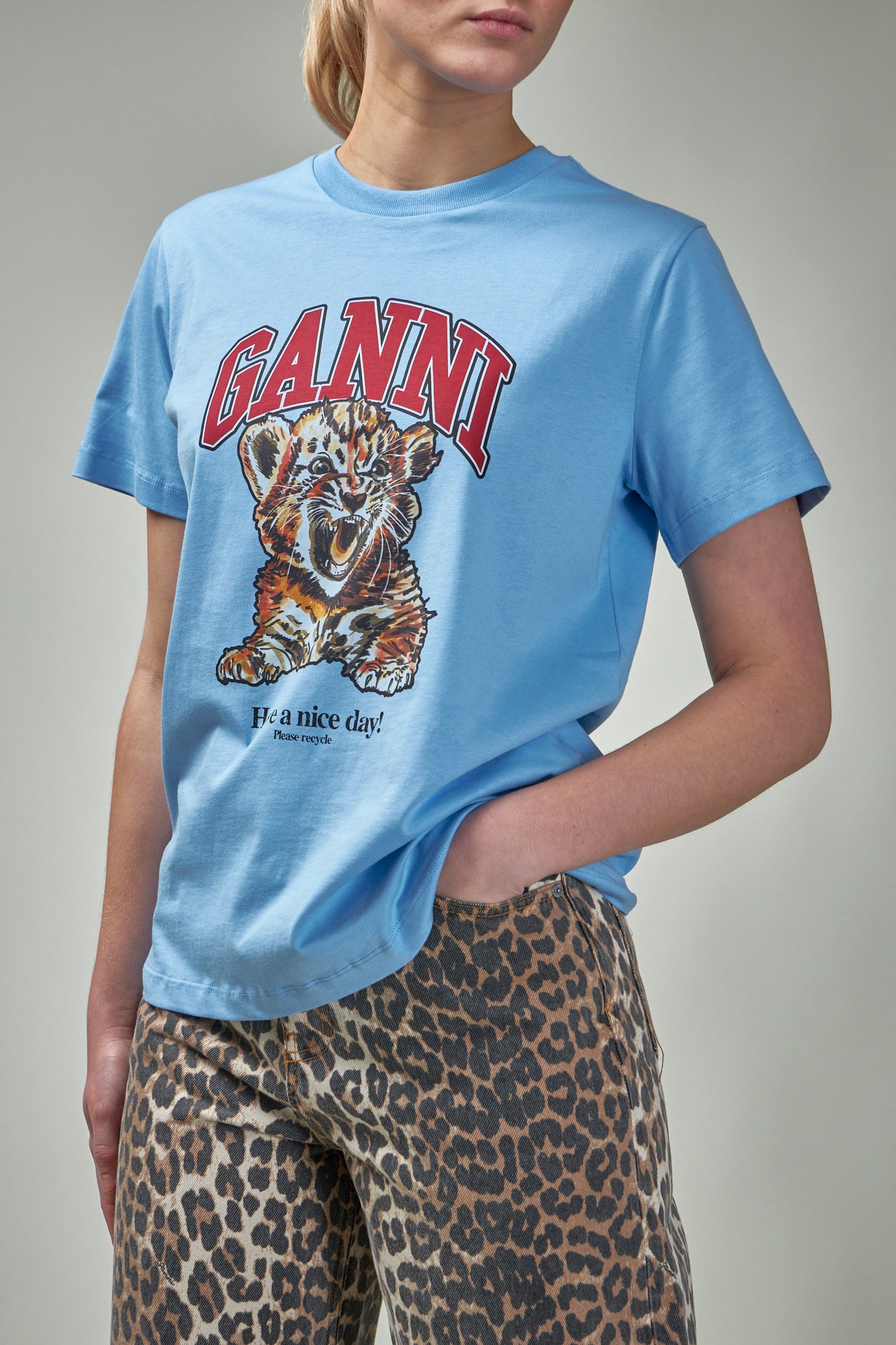 Basic Jersey Tiger Relaxed T-Shirt