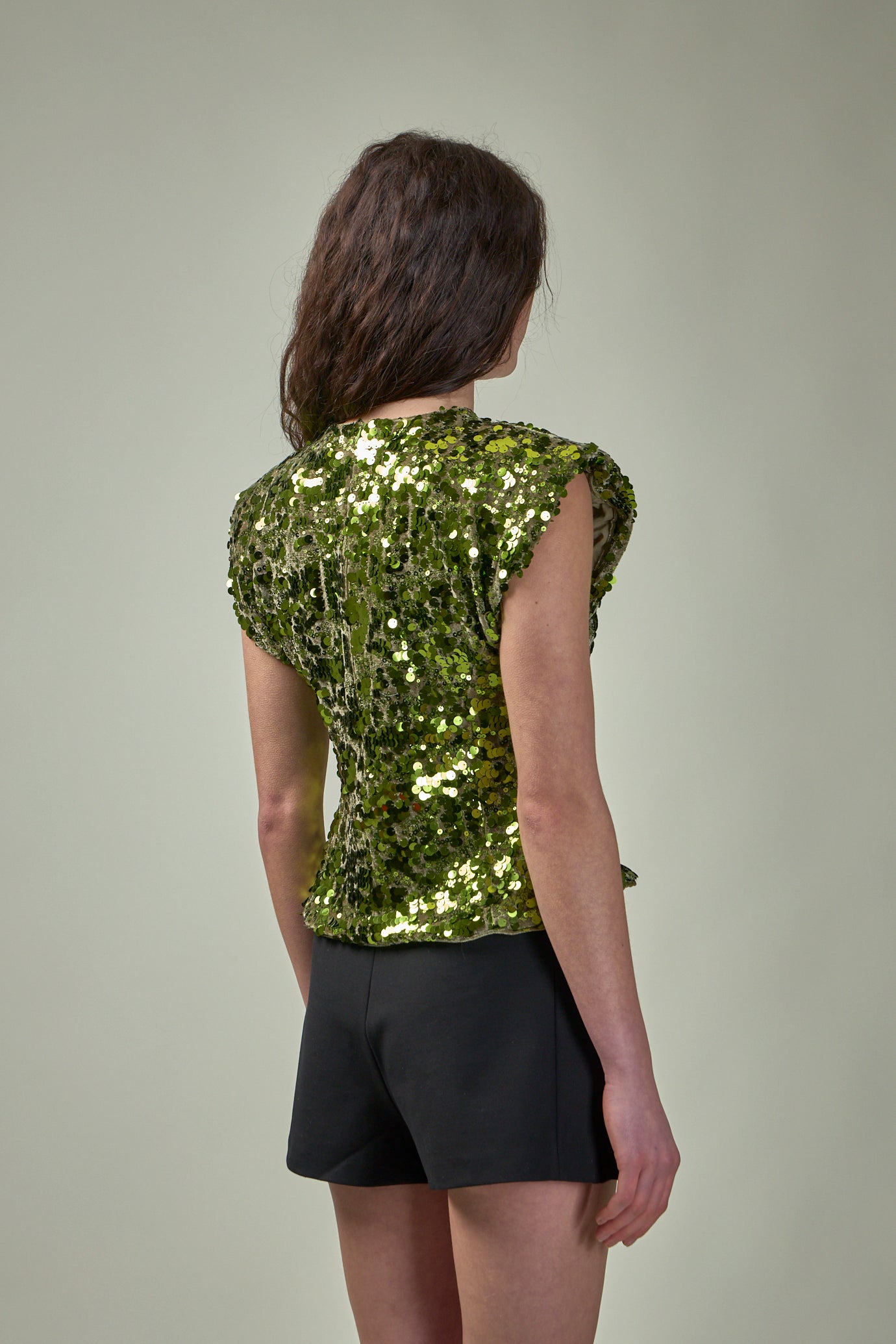 Velvet Sequins Blouse