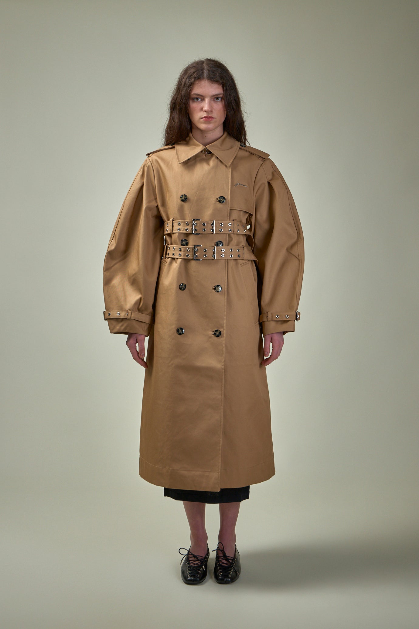 Bonded Cotton Trench Coat