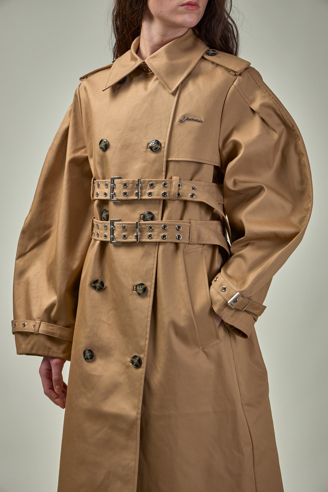 Bonded Cotton Trench Coat