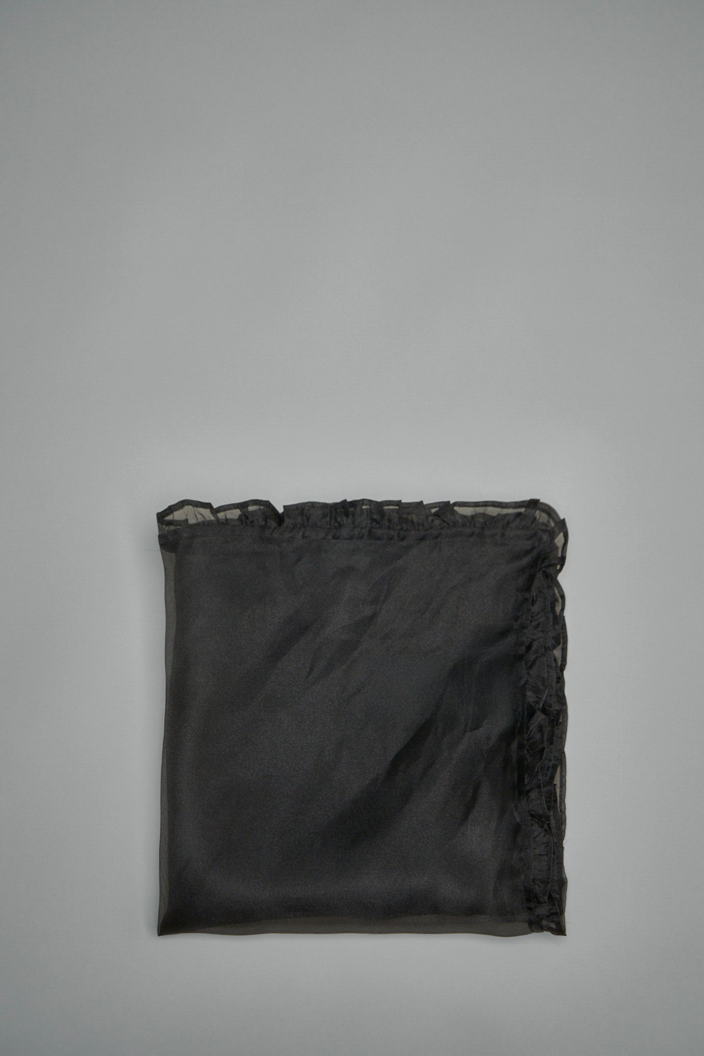 Technical Organza Frill Scarf