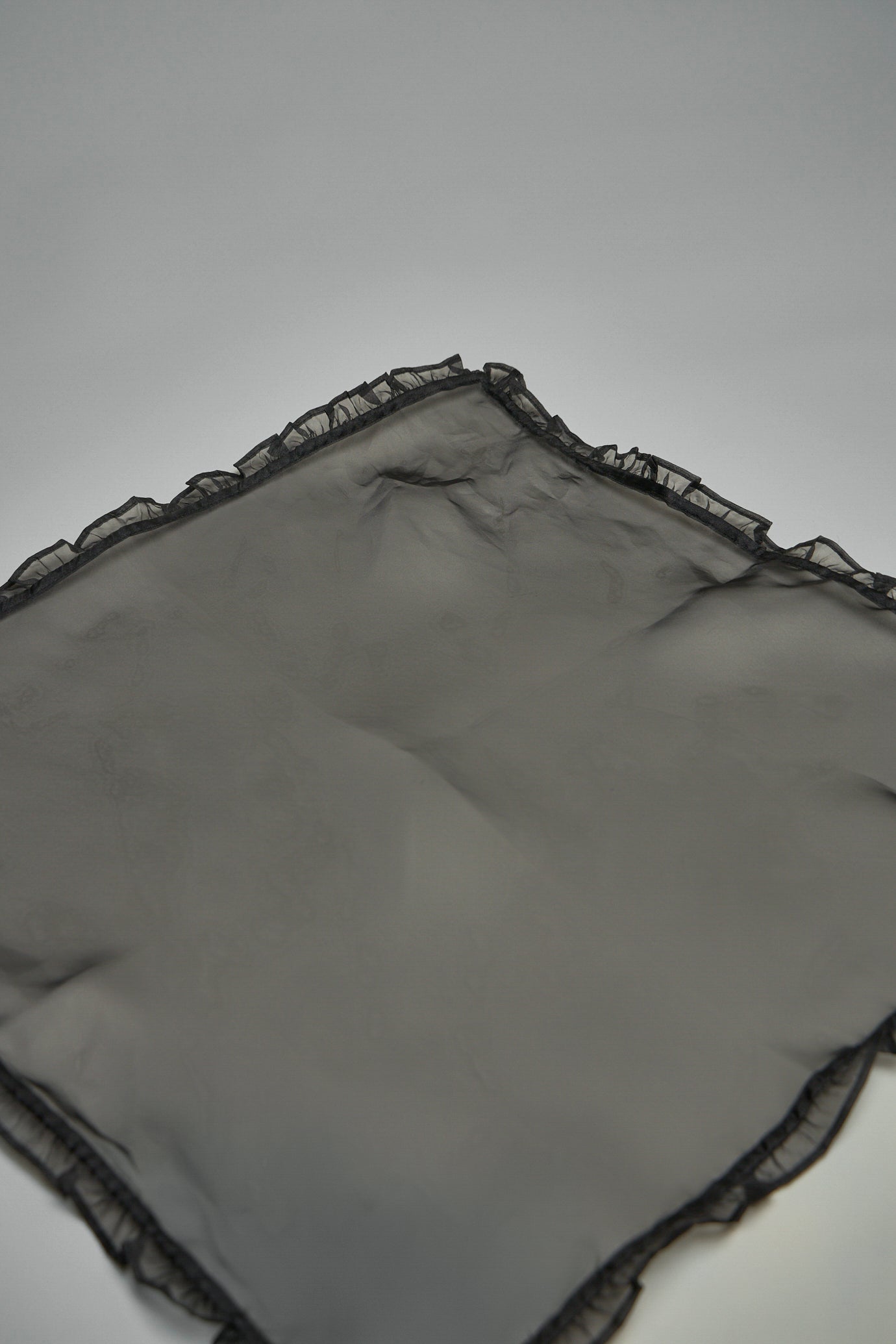 Technical Organza Frill Scarf