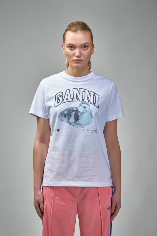 Entspanntes Basic-Jersey-T-Shirt mit Duckie-Print